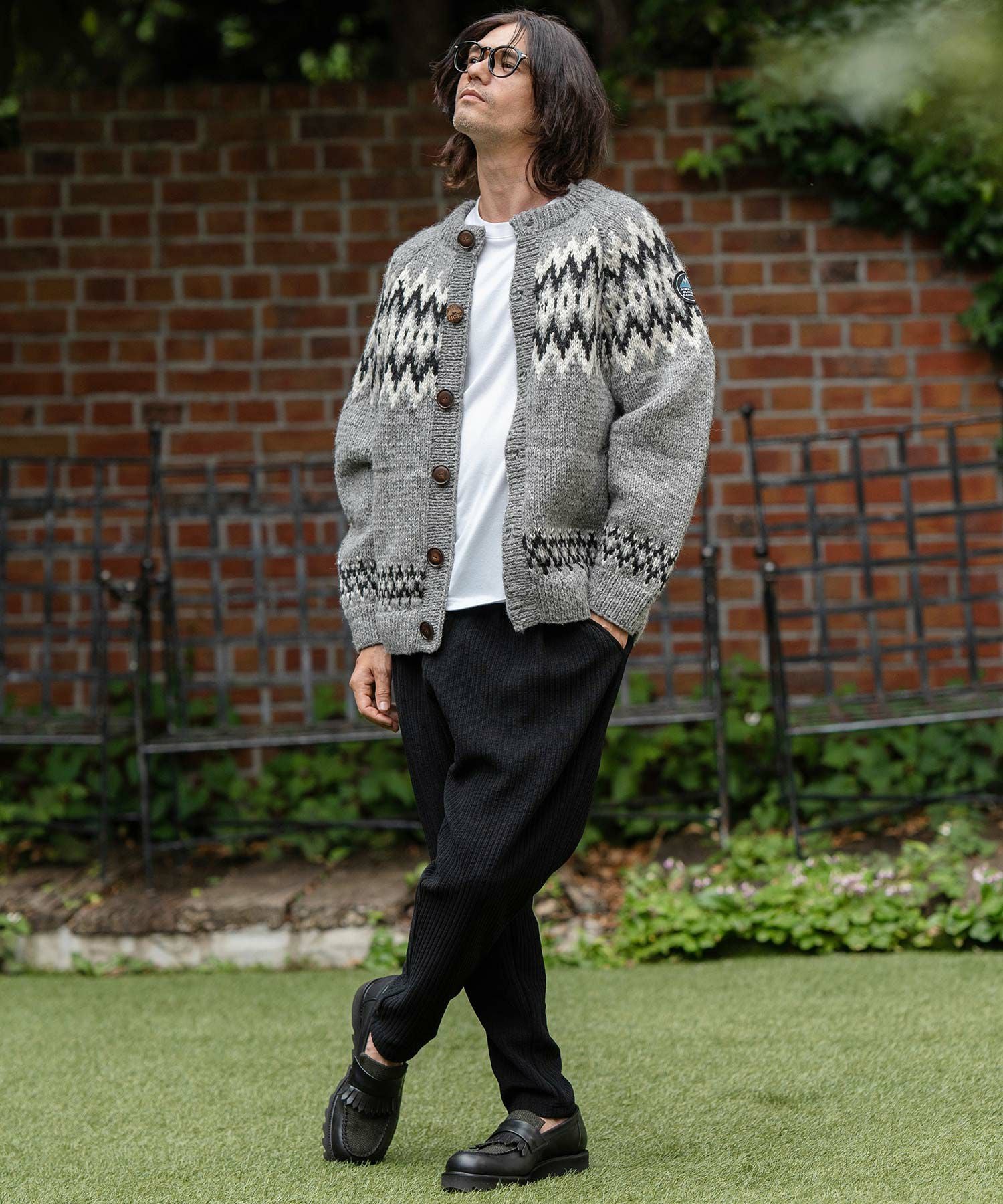 CAMBIO(カンビオ)】【HIMALAYAN CLIMBERS HAND-KNIT】手編みジャガード