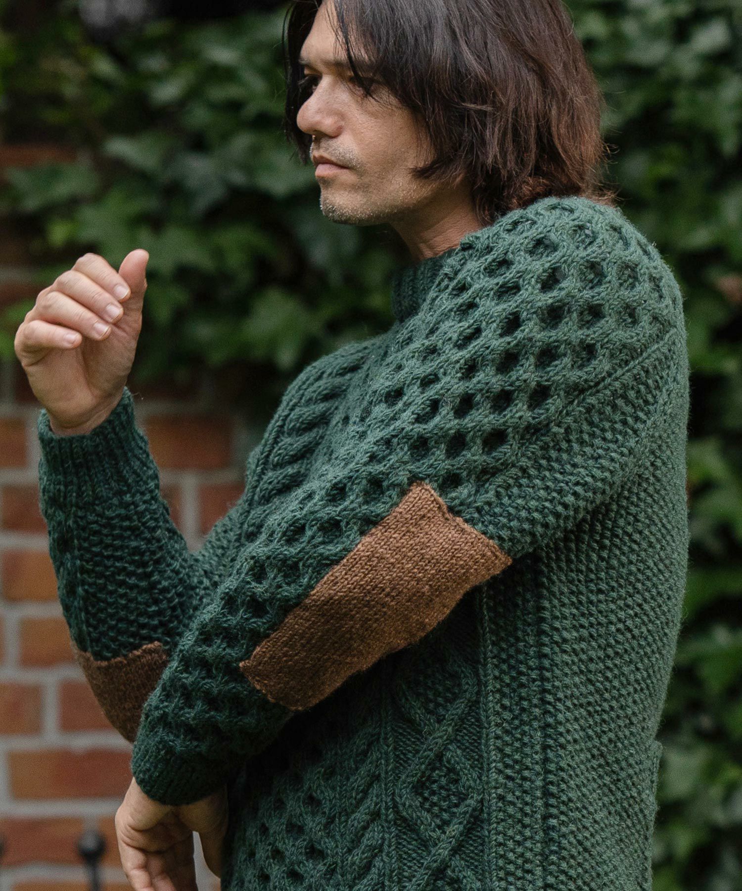 CAMBIO(カンビオ)】【HIMALAYAN CLIMBERS HAND-KNIT】手編みクルー