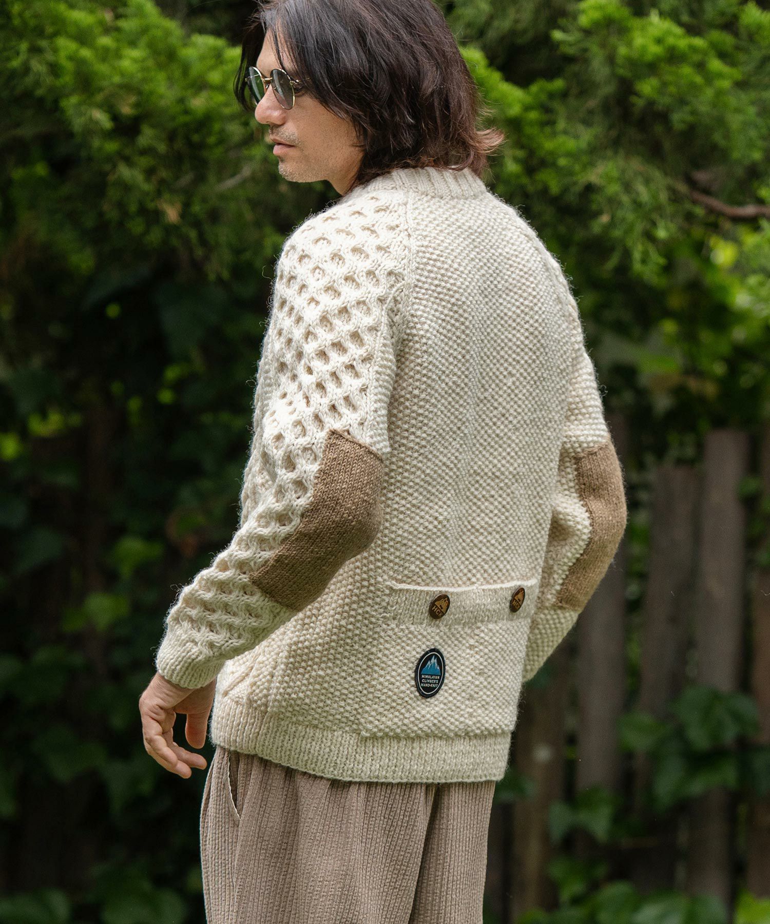 CAMBIO(カンビオ)】【HIMALAYAN CLIMBERS HAND-KNIT】手編みクルー