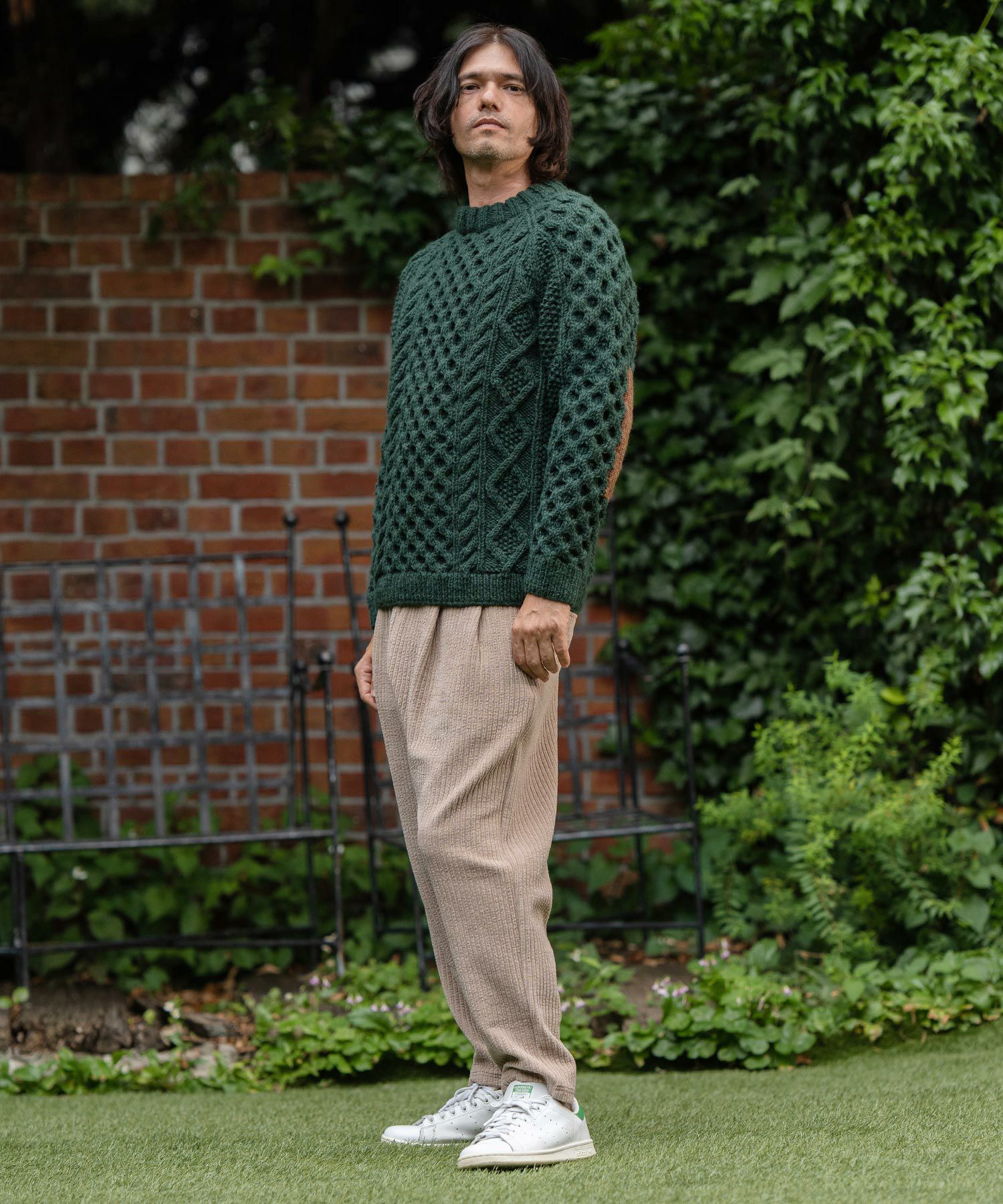 CAMBIO(カンビオ)】【HIMALAYAN CLIMBERS HAND-KNIT】手編みクルー