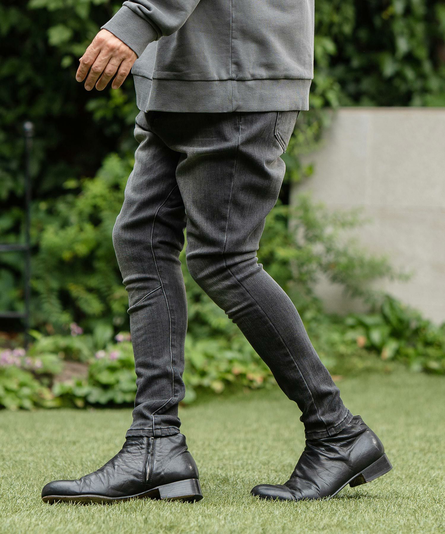 30%OFF【CAMBIO(カンビオ)】Back Fleece Denim Jodhpurs Pants