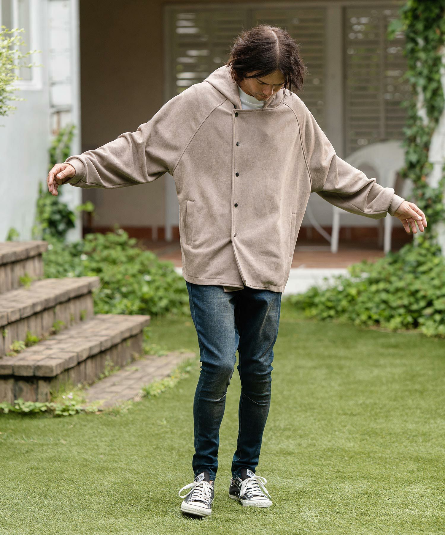 30%OFF【CAMBIO(カンビオ)】Back Fleece Denim Jodhpurs Pants