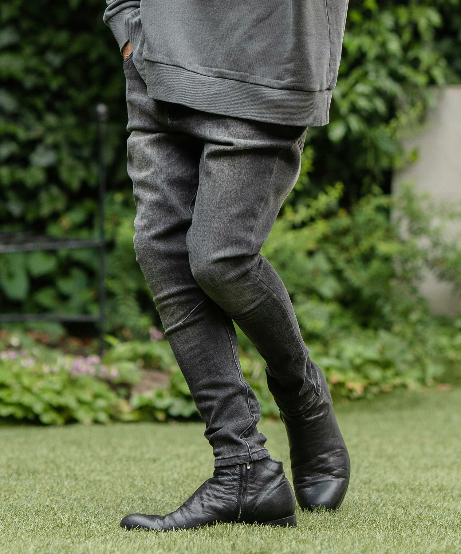 30%OFF【CAMBIO(カンビオ)】Back Fleece Denim Jodhpurs Pants