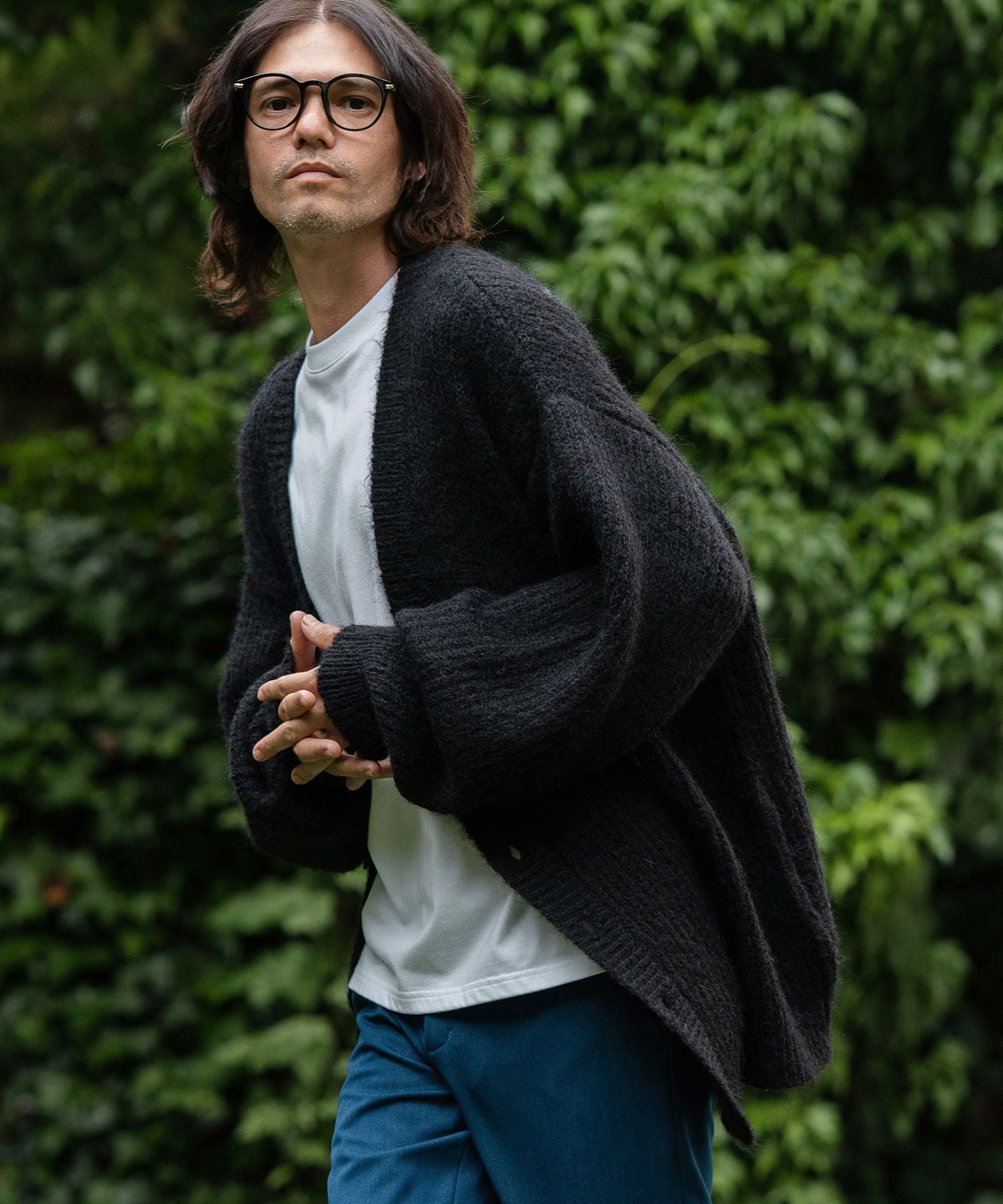 50%OFF【CAMBIO(カンビオ)】Shaggy Knit Oversized Cardigan ニット