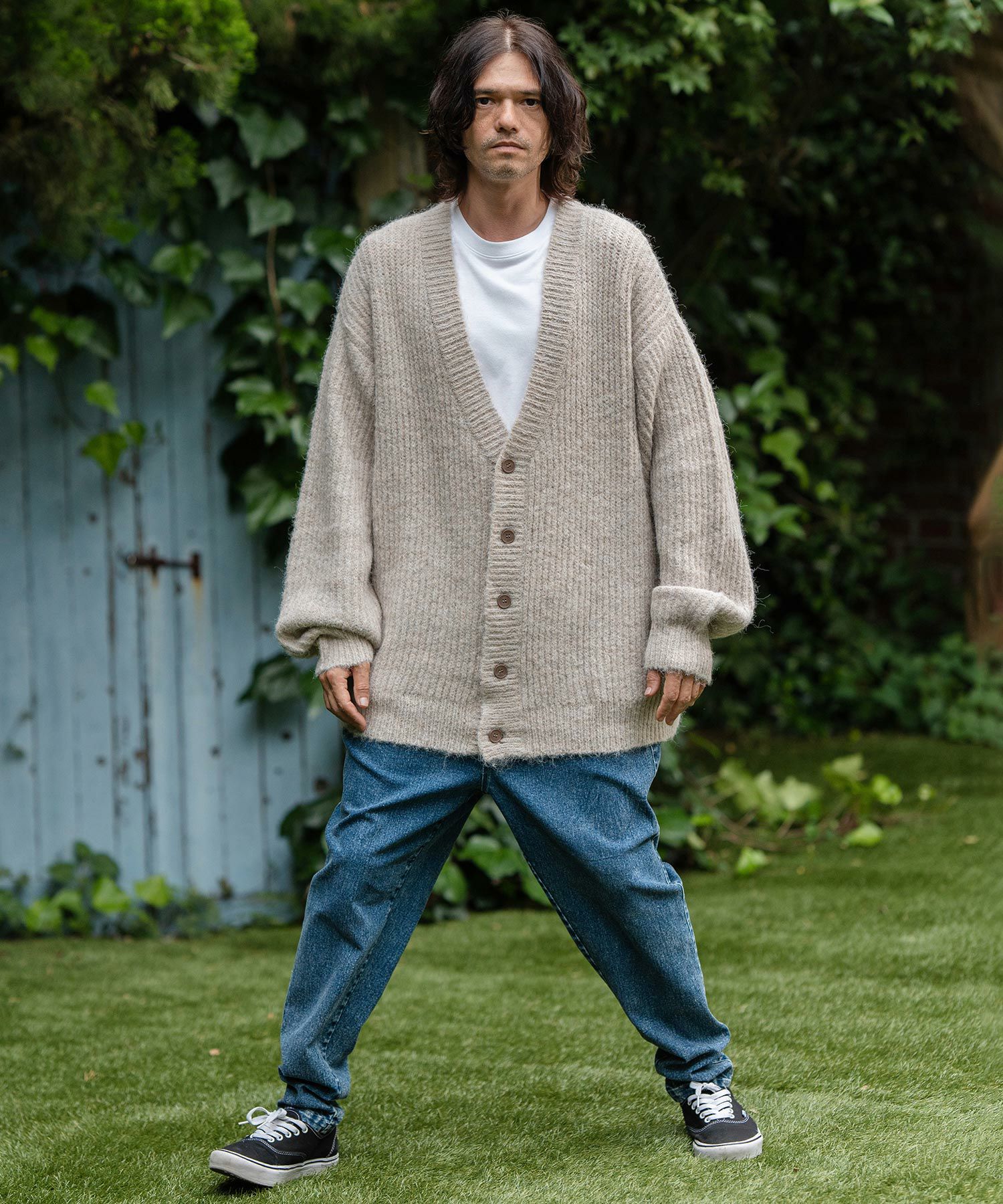 50%OFF【CAMBIO(カンビオ)】Shaggy Knit Oversized Cardigan ニット