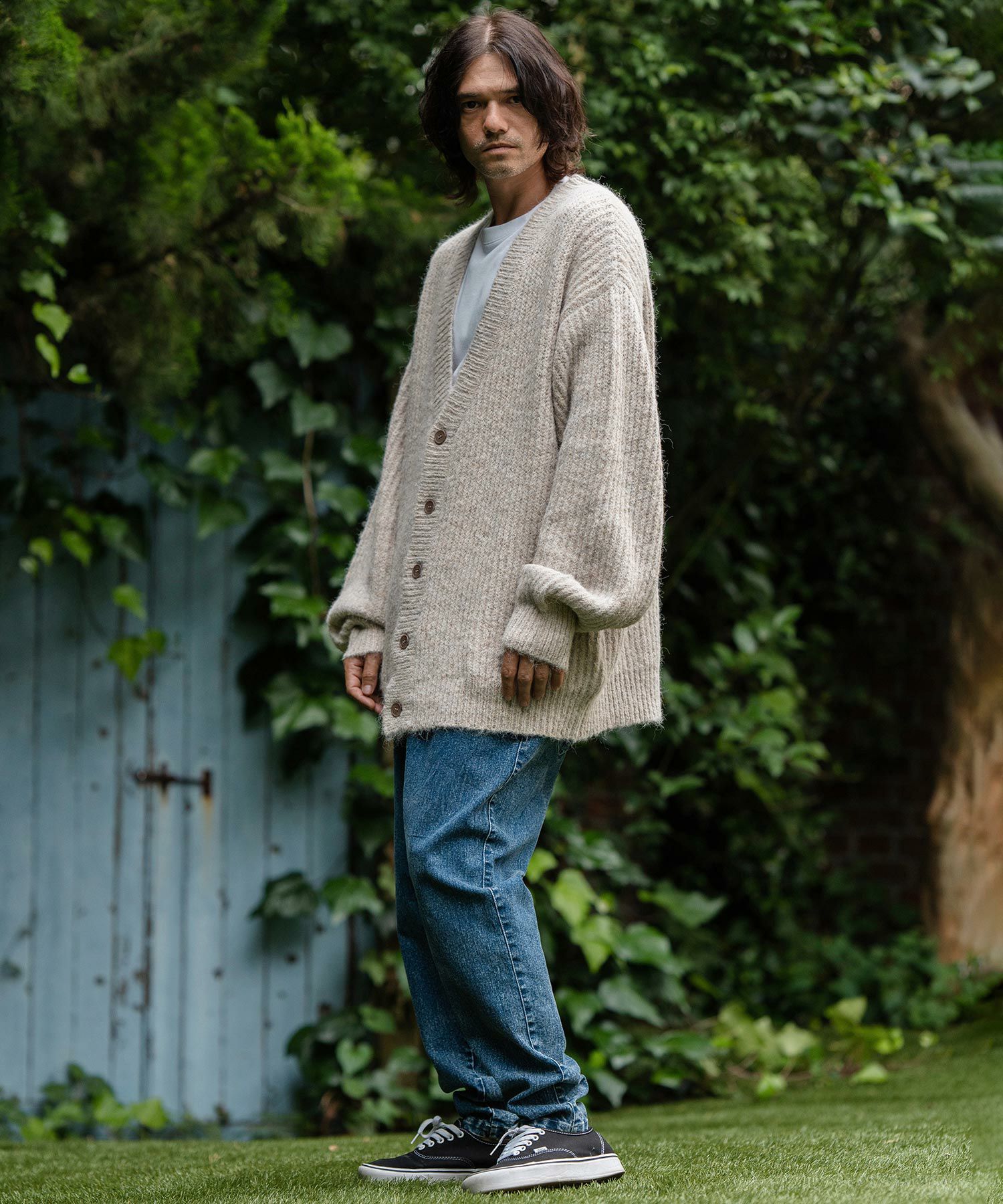 50%OFF【CAMBIO(カンビオ)】Shaggy Knit Oversized Cardigan ニット