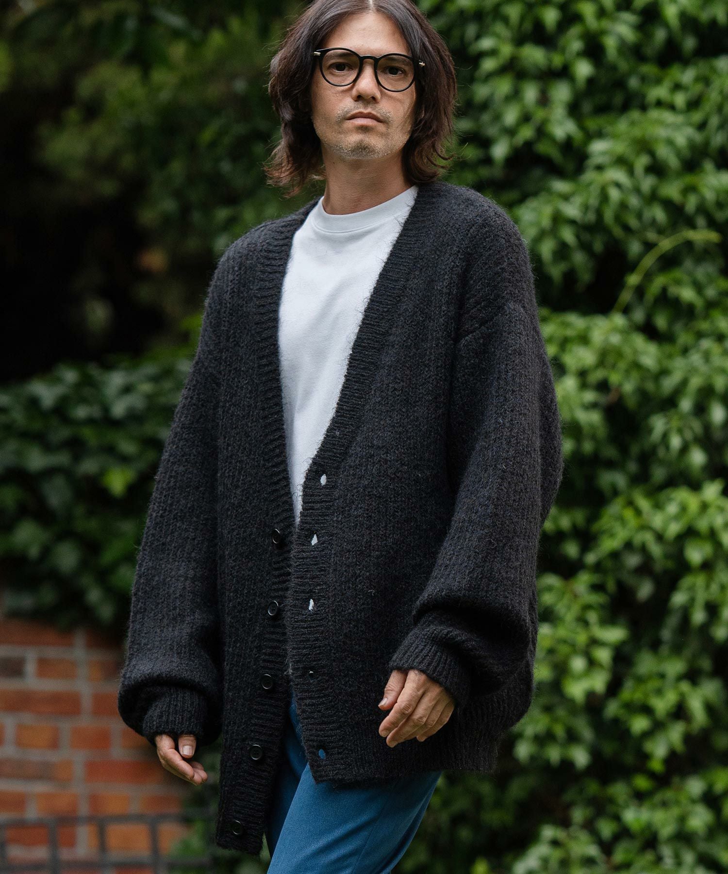50%OFF【CAMBIO(カンビオ)】Shaggy Knit Oversized Cardigan ニット