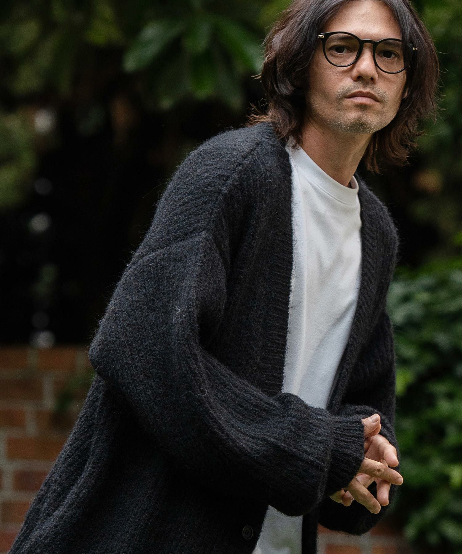 50%OFF【CAMBIO(カンビオ)】Shaggy Knit Oversized Cardigan ニット