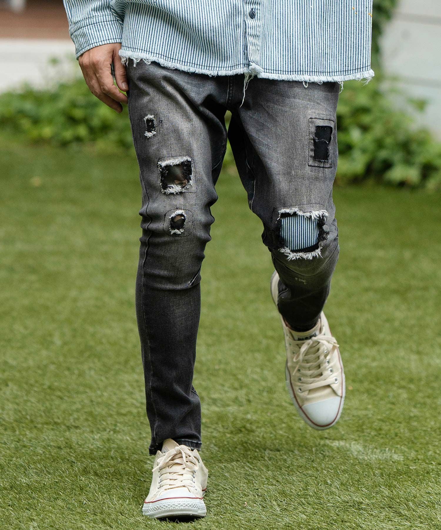 30%OFF【CAMBIO(カンビオ)】Plaid Jodhpurs Cut Pants ジョッパーズ