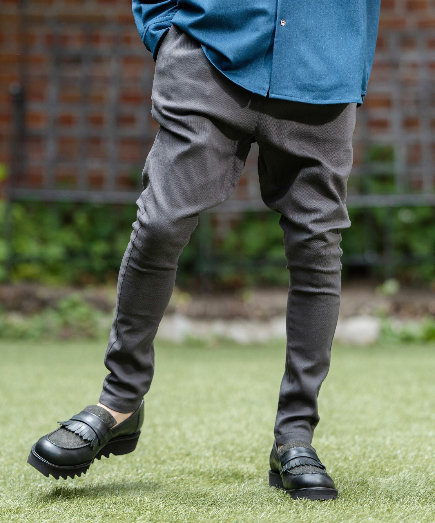 CAMBIO(カンビオ)】Back Fleece Stretch Twill Jodhpurs Pants