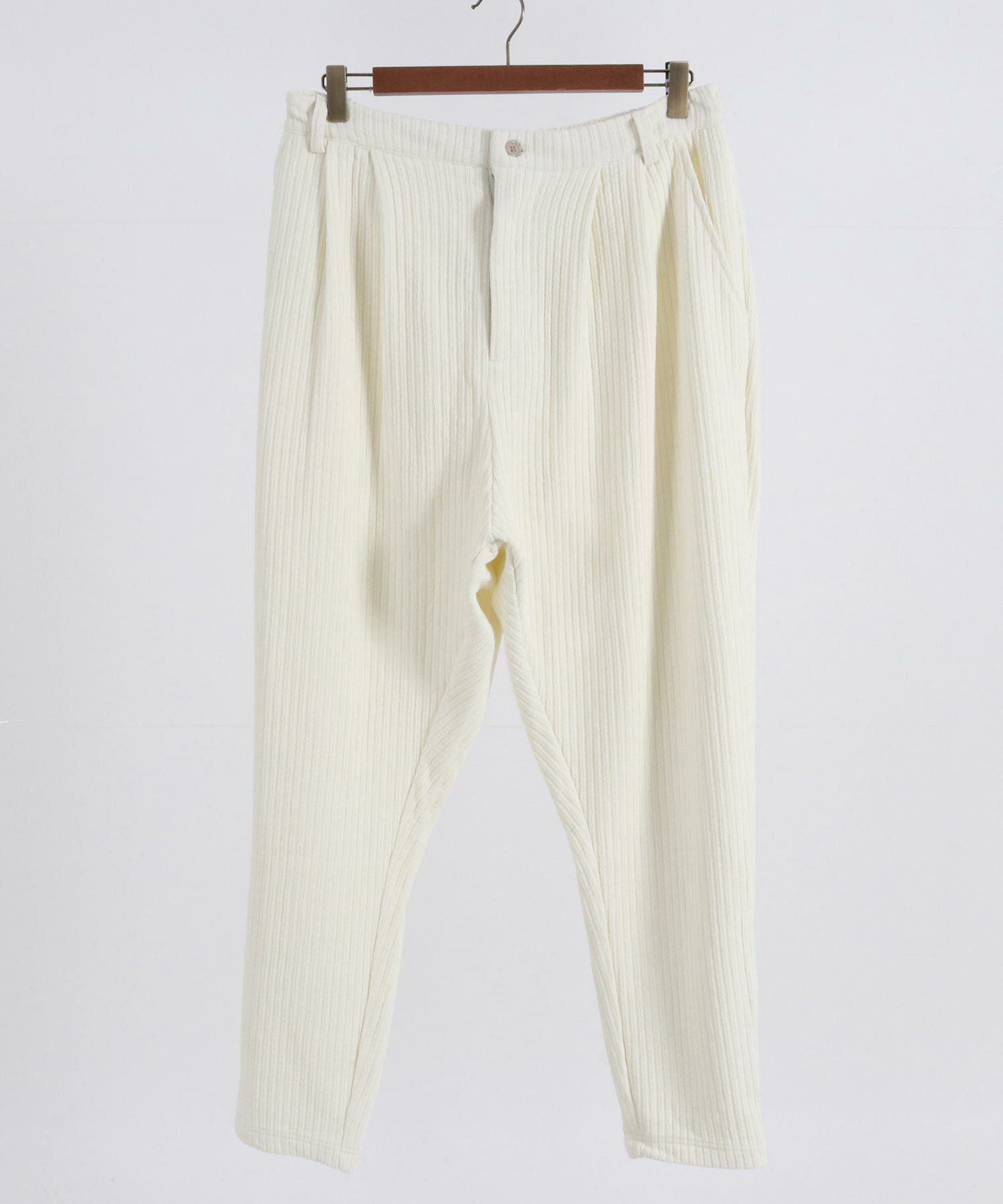 60%OFF【CAMBIO(カンビオ)】Dobby Mole Sarrouel Knit sew Pants