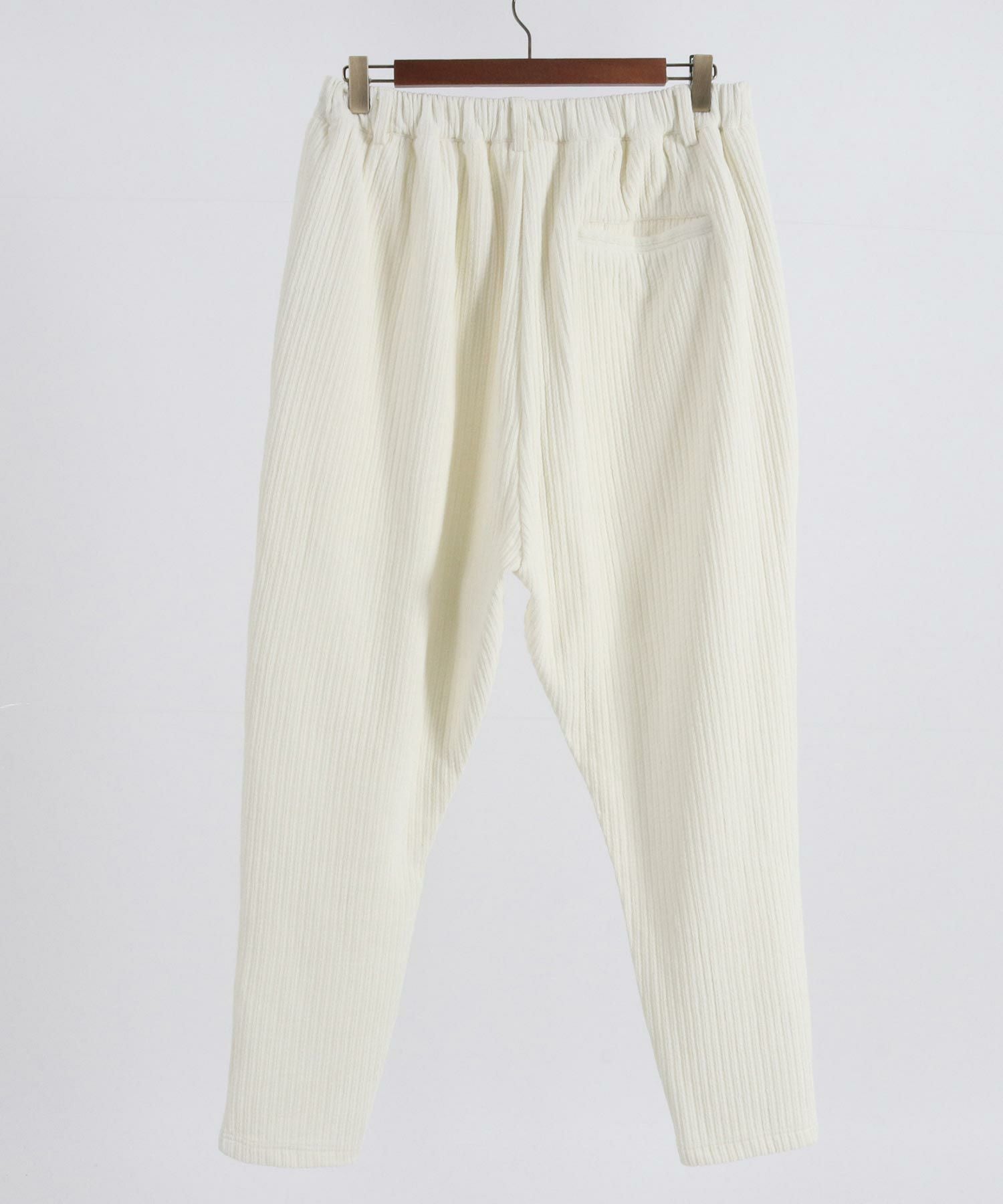 60%OFF【CAMBIO(カンビオ)】Dobby Mole Sarrouel Knit sew Pants