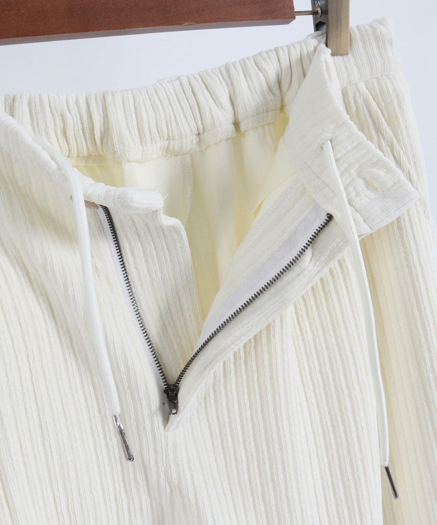 50%OFF【CAMBIO(カンビオ)】Dobby Mole Sarrouel Knit sew Pants