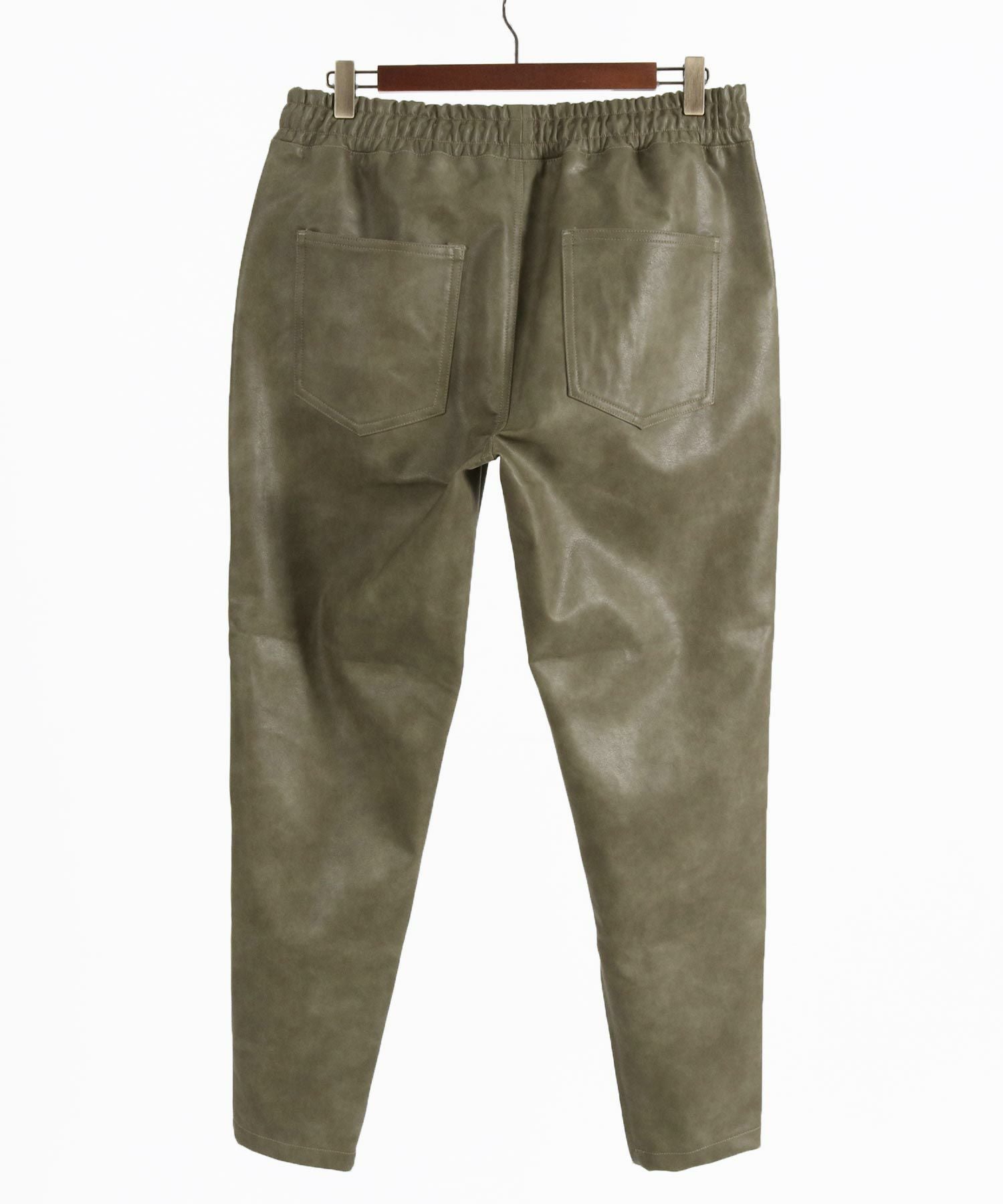 30%OFF【CAMBIO(カンビオ)】Vintage Like Synthetic Leather Side Zip