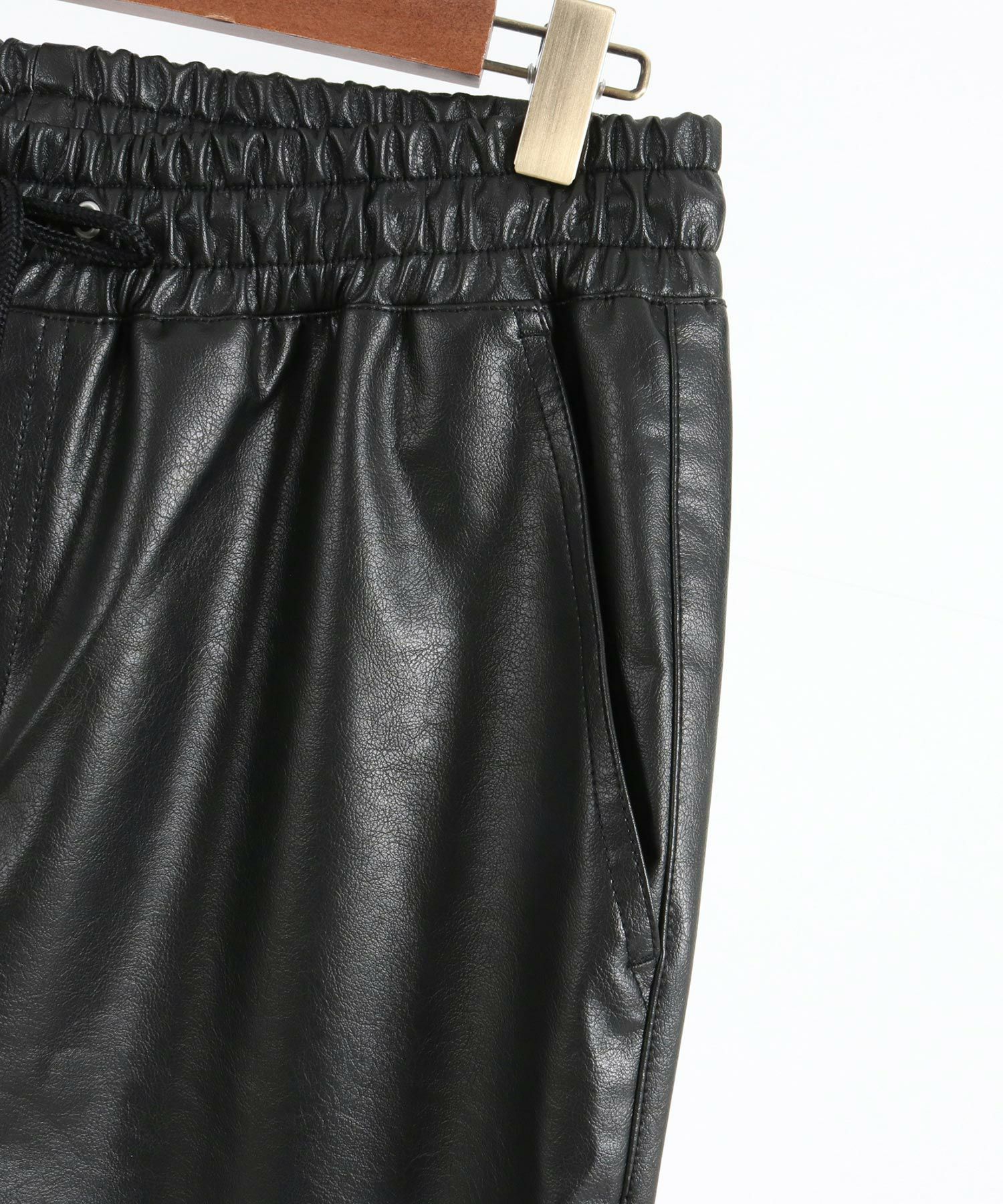 30%OFF【CAMBIO(カンビオ)】Vintage Like Synthetic Leather Side Zip