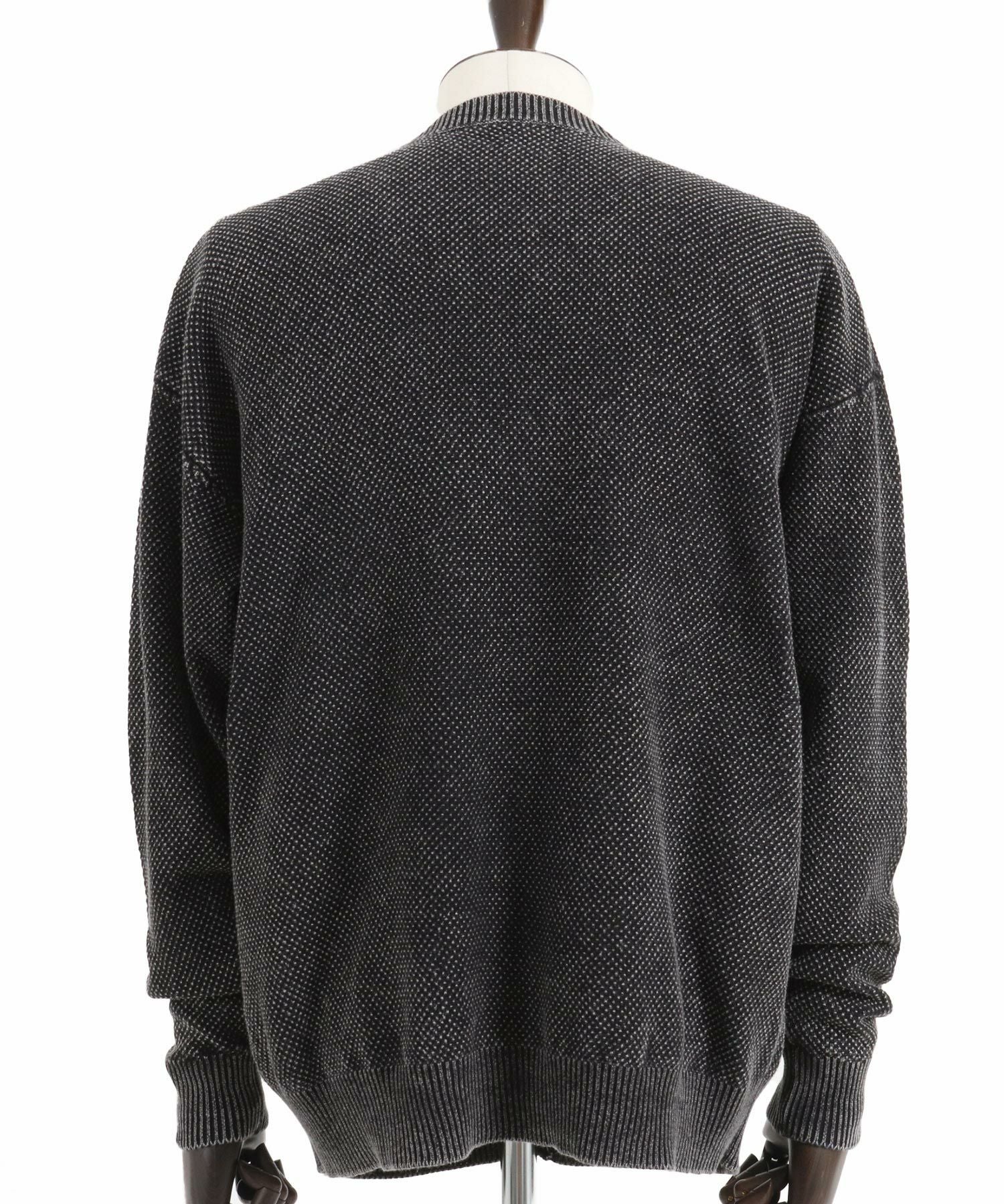 60%OFF【CAMBIO(カンビオ)】Stonewashed Waffle Knit Cardigan ニット