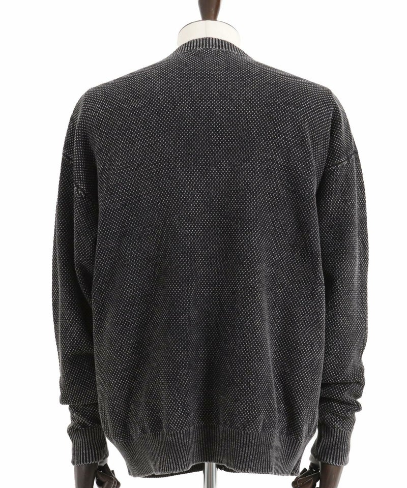 50%OFF【CAMBIO(カンビオ)】Stonewashed Waffle Knit Cardigan ニット 