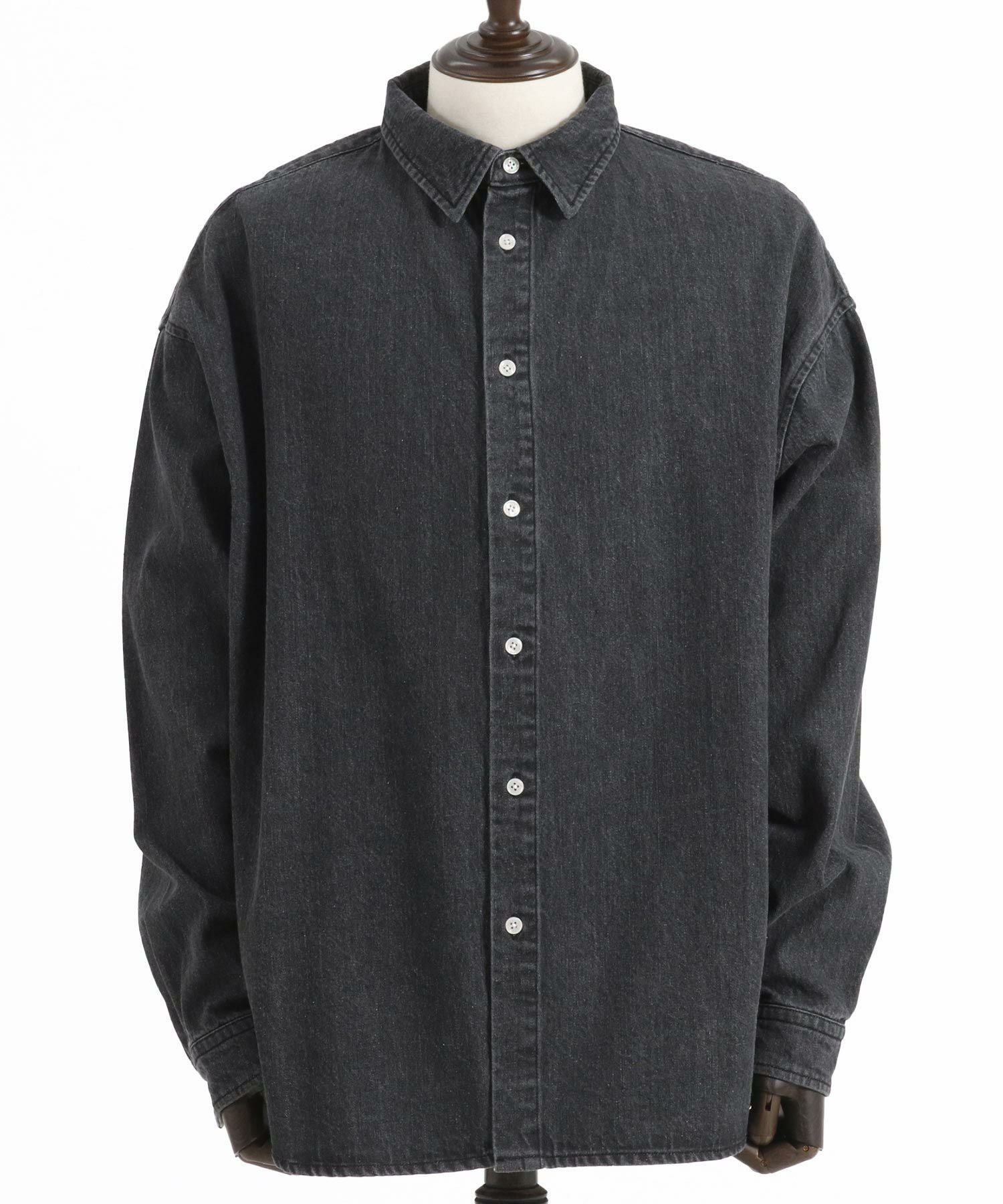 50%OFF【CAMBIO(カンビオ)】Leopard Accent Denim Shirts デニムシャツ