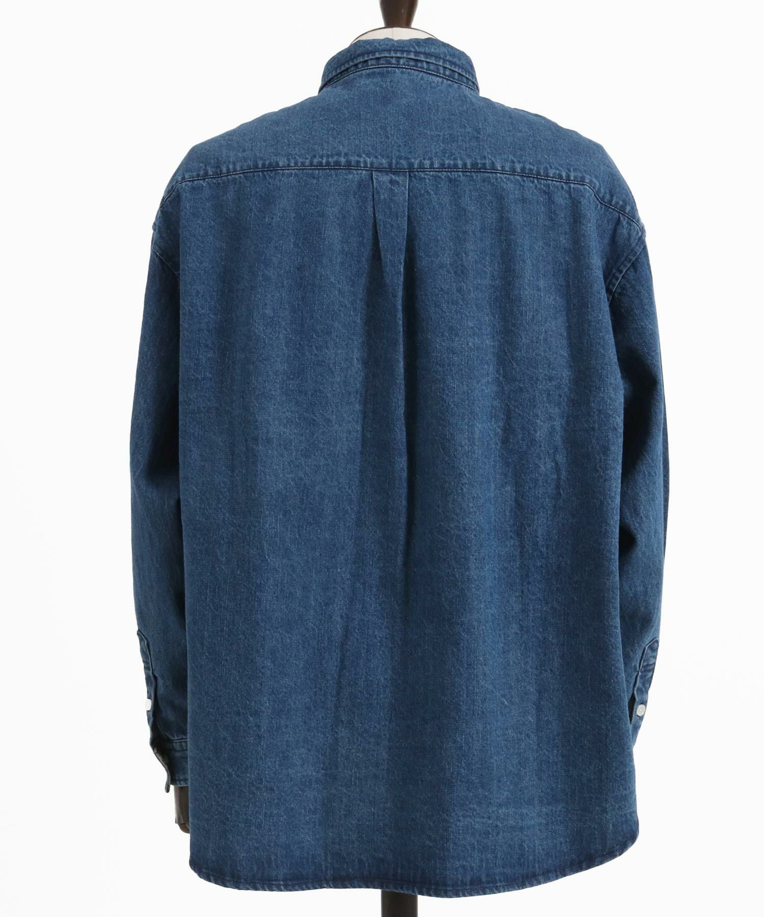 50%OFF【CAMBIO(カンビオ)】Leopard Accent Denim Shirts デニムシャツ