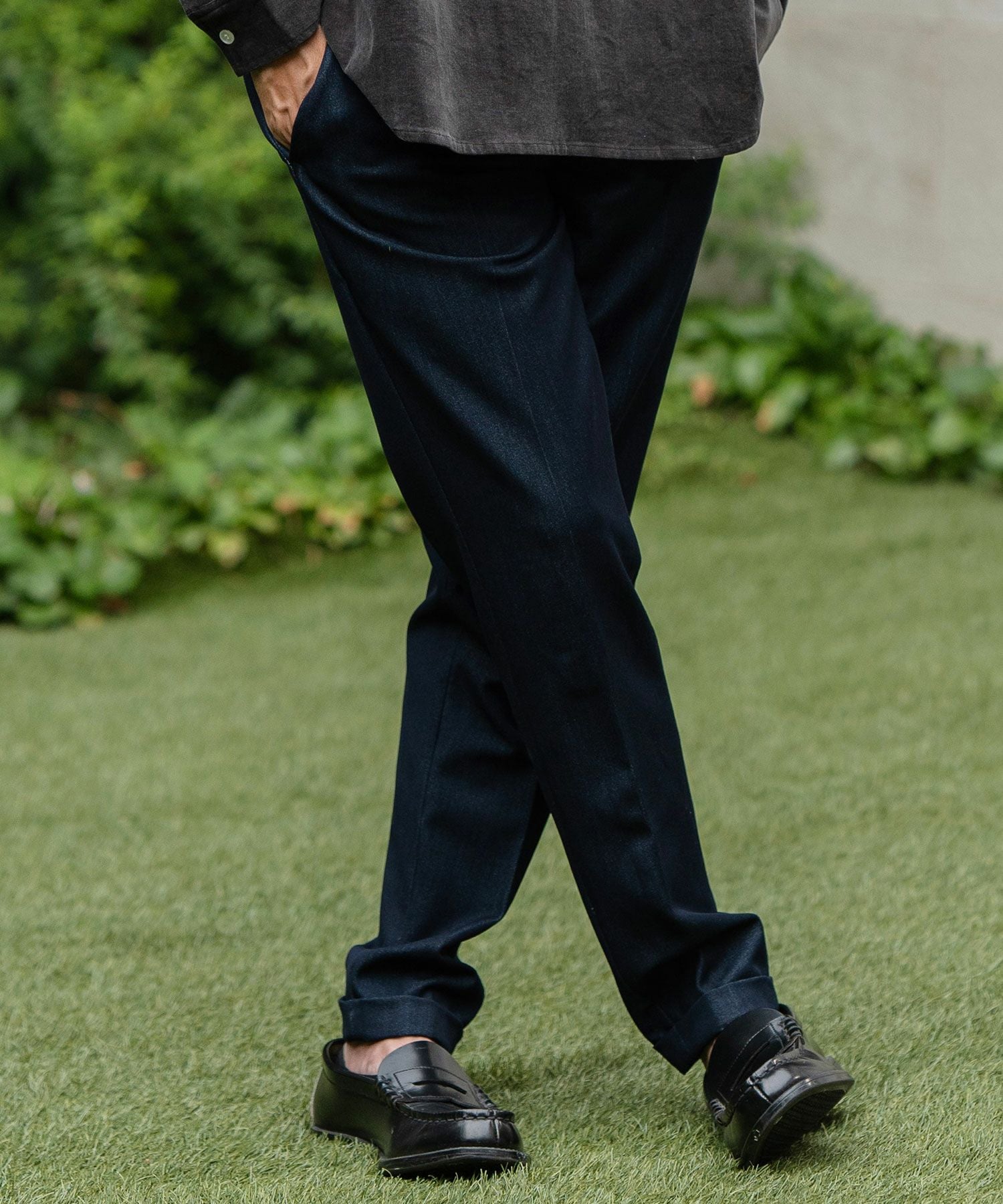 30%OFF【CAMBIO(カンビオ)】Easy Care Indigo Like TRPU Pants パンツ
