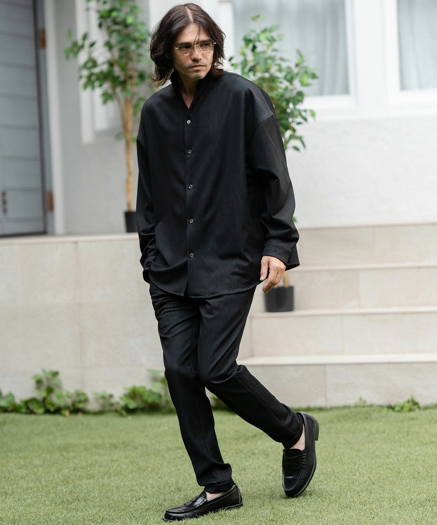 30%OFF【CAMBIO(カンビオ)】Easy Care Indigo Like TRPU Pants パンツ