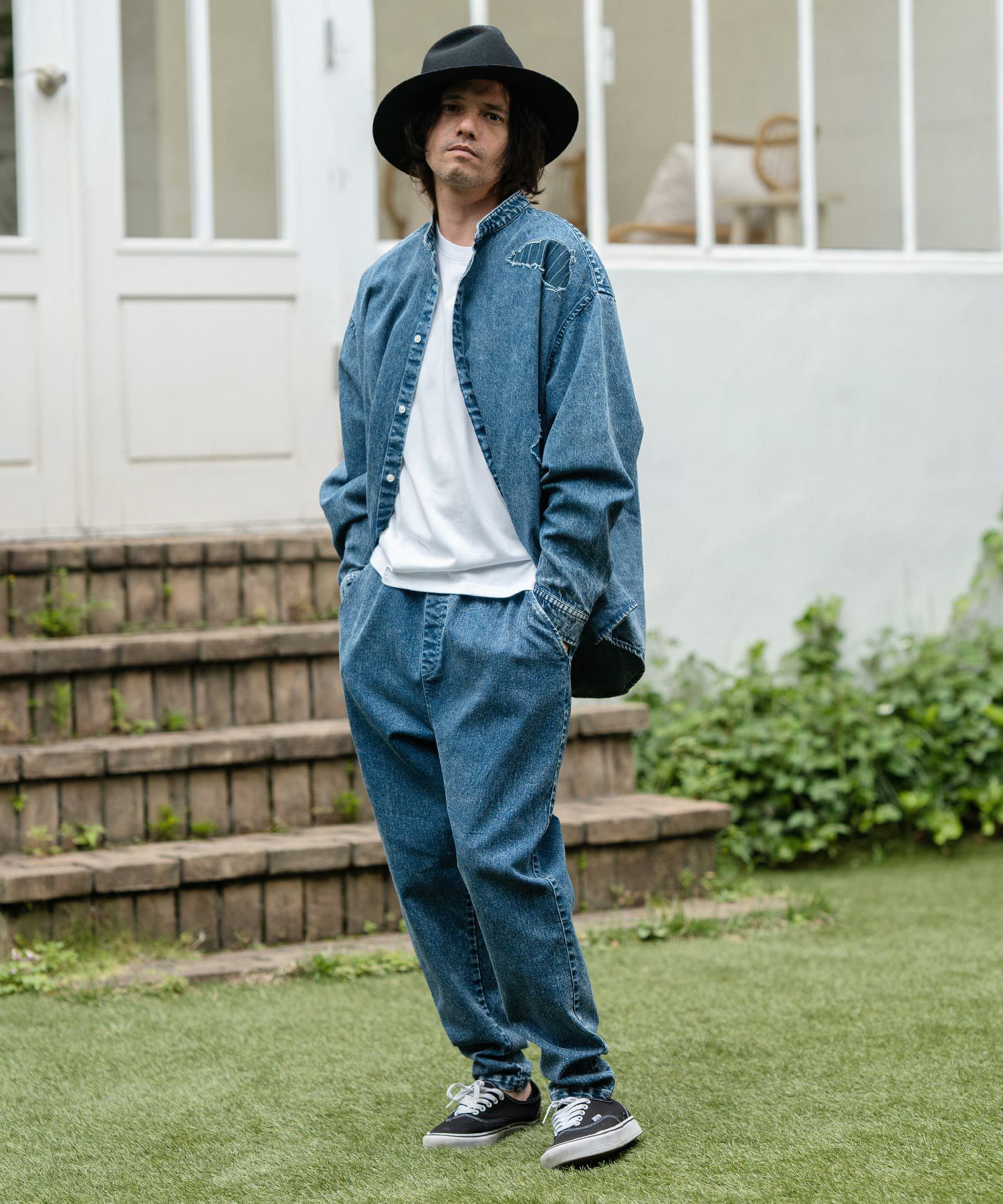 30%OFF【CAMBIO(カンビオ)】11oz Chemical Wash Stretch Denim Pants