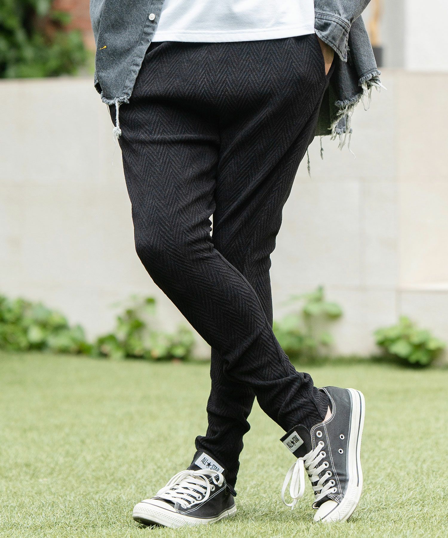 30%OFF【CAMBIO(カンビオ)】Puffy Herringbone Jacquard Jodhpurs