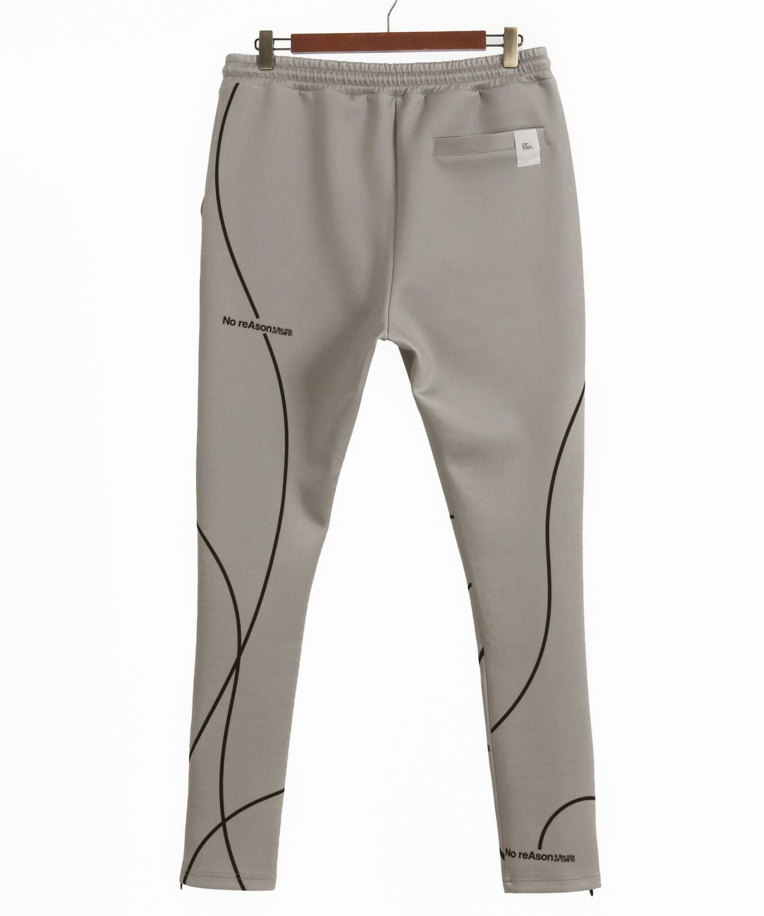 30%OFF【GLIMCLAP(グリムクラップ)】Tight fit track pants -geometric