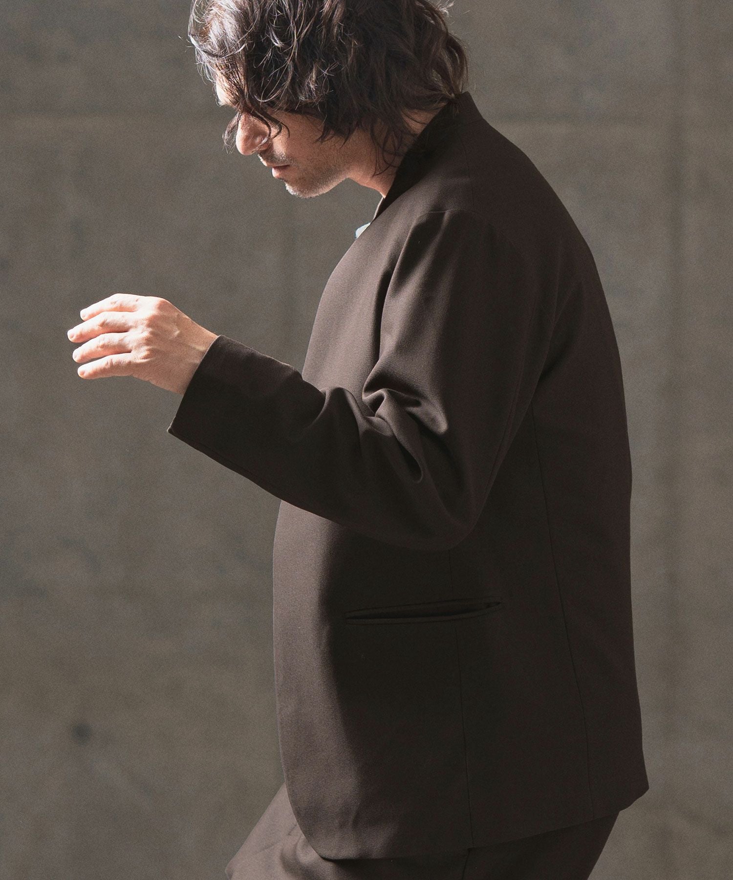 30%OFF【GLIMCLAP(グリムクラップ)】Minimal detail jacket ミニマル