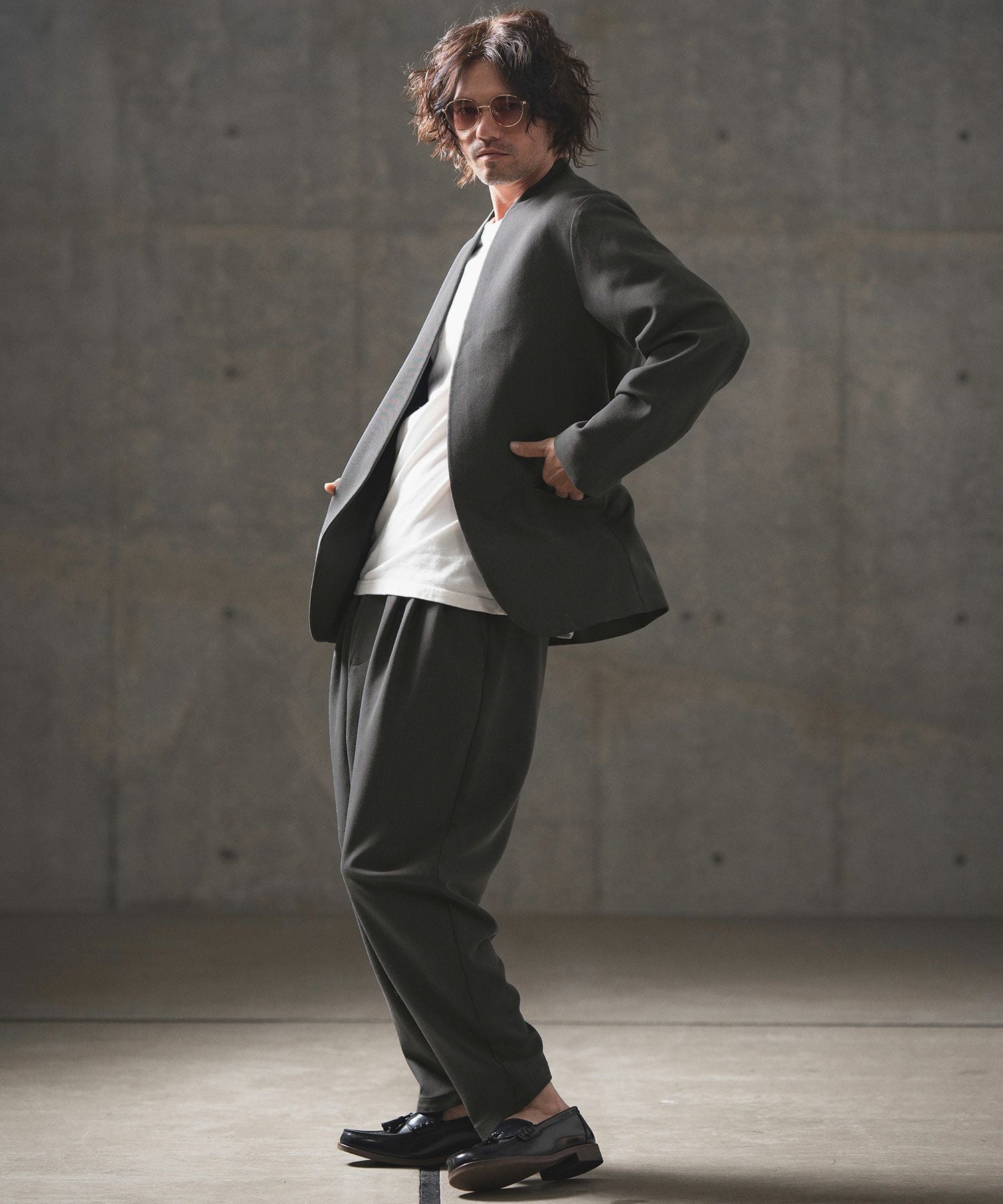 新品未使用【GLIMCLAP】正規品 30%OFF【GLIMCLAP(グリムクラップ)】Minimal detail jacket ミニマル