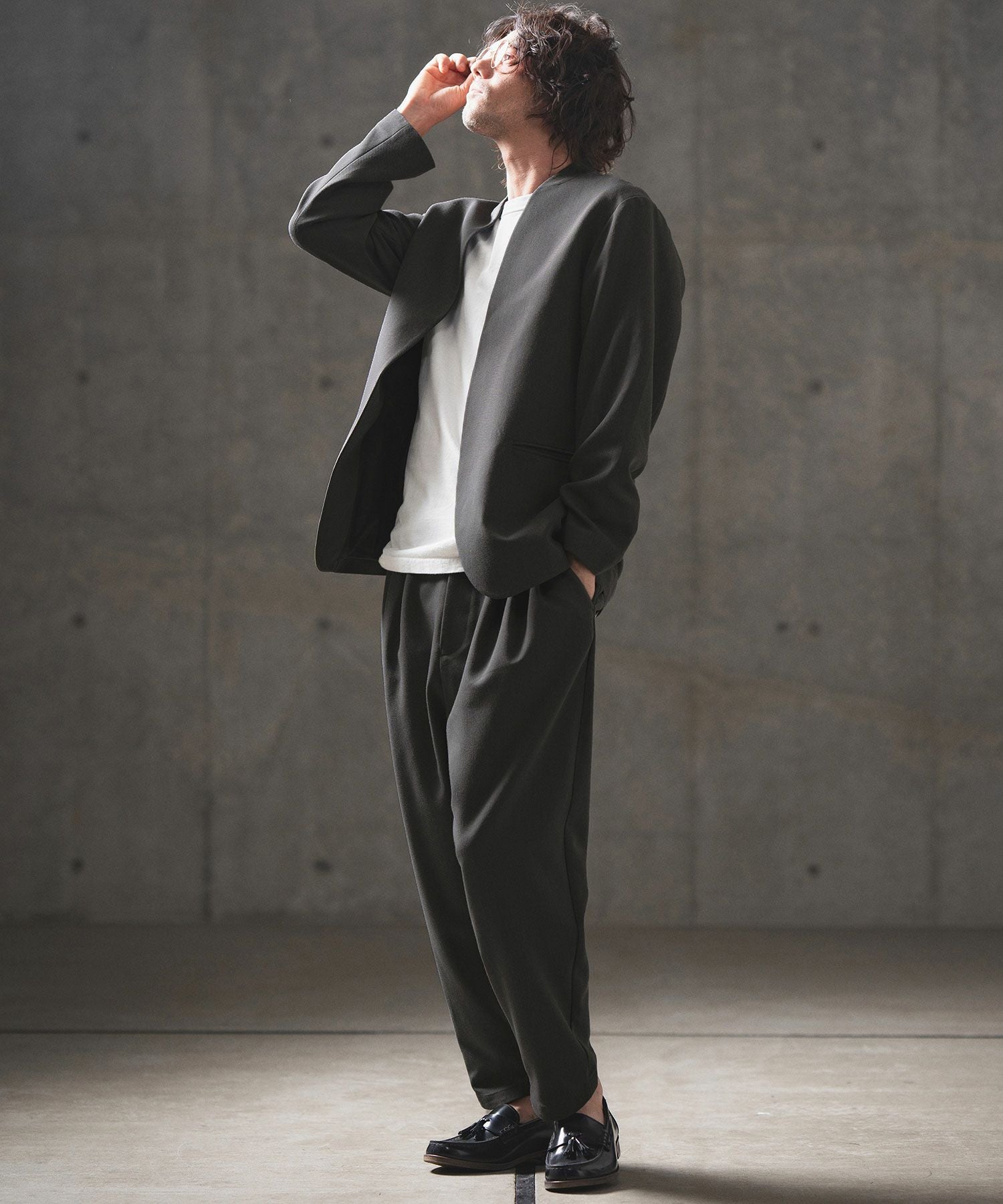 30%OFF【GLIMCLAP(グリムクラップ)】Minimal detail jacket ミニマル
