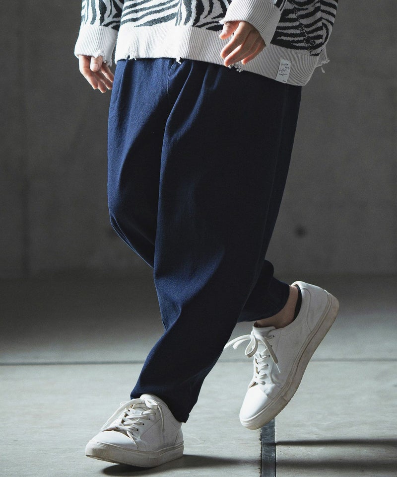 30%OFF【GLIMCLAP(グリムクラップ)】Denim balloon silhouette pants 