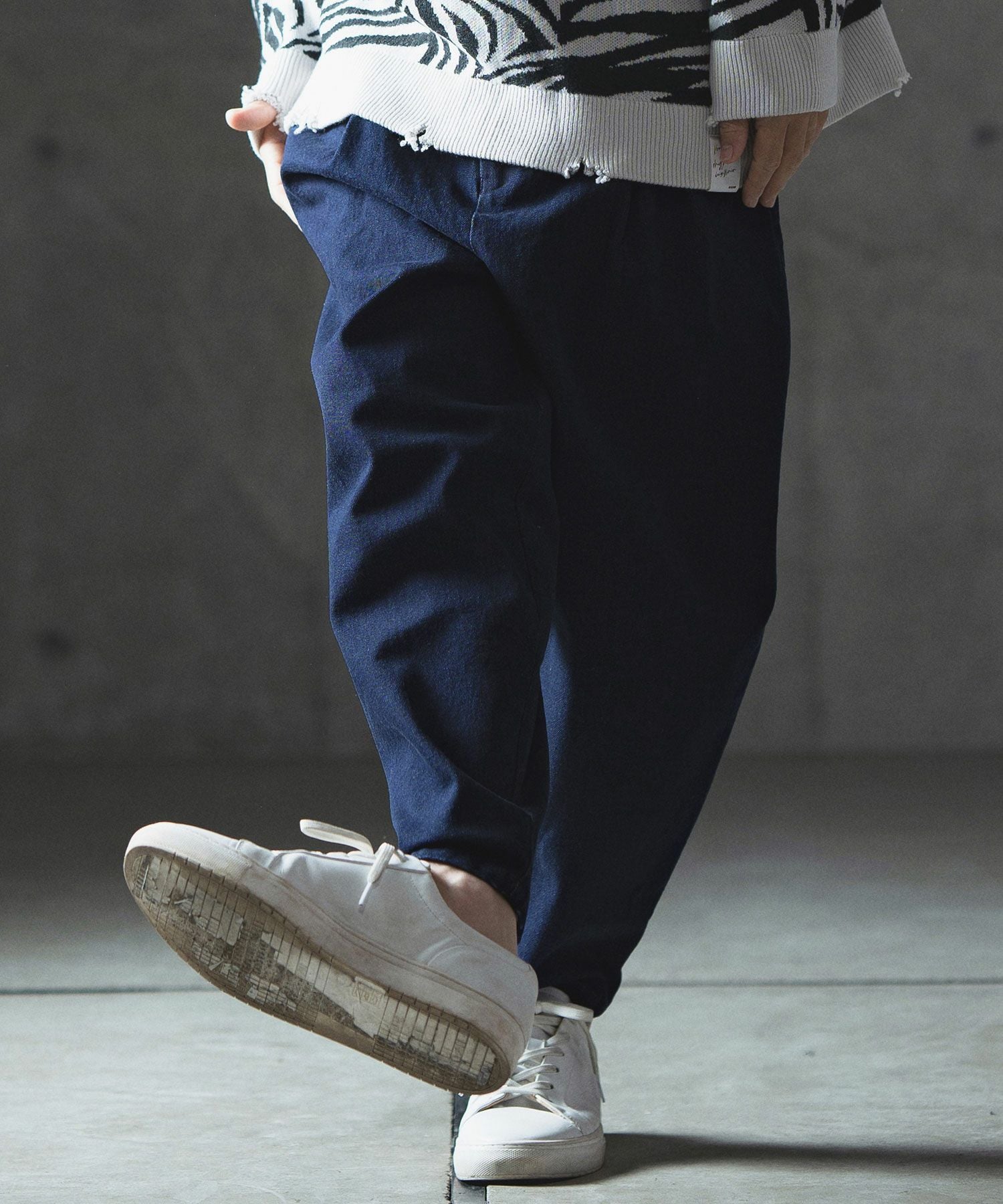 30%OFF【GLIMCLAP(グリムクラップ)】Denim balloon silhouette pants