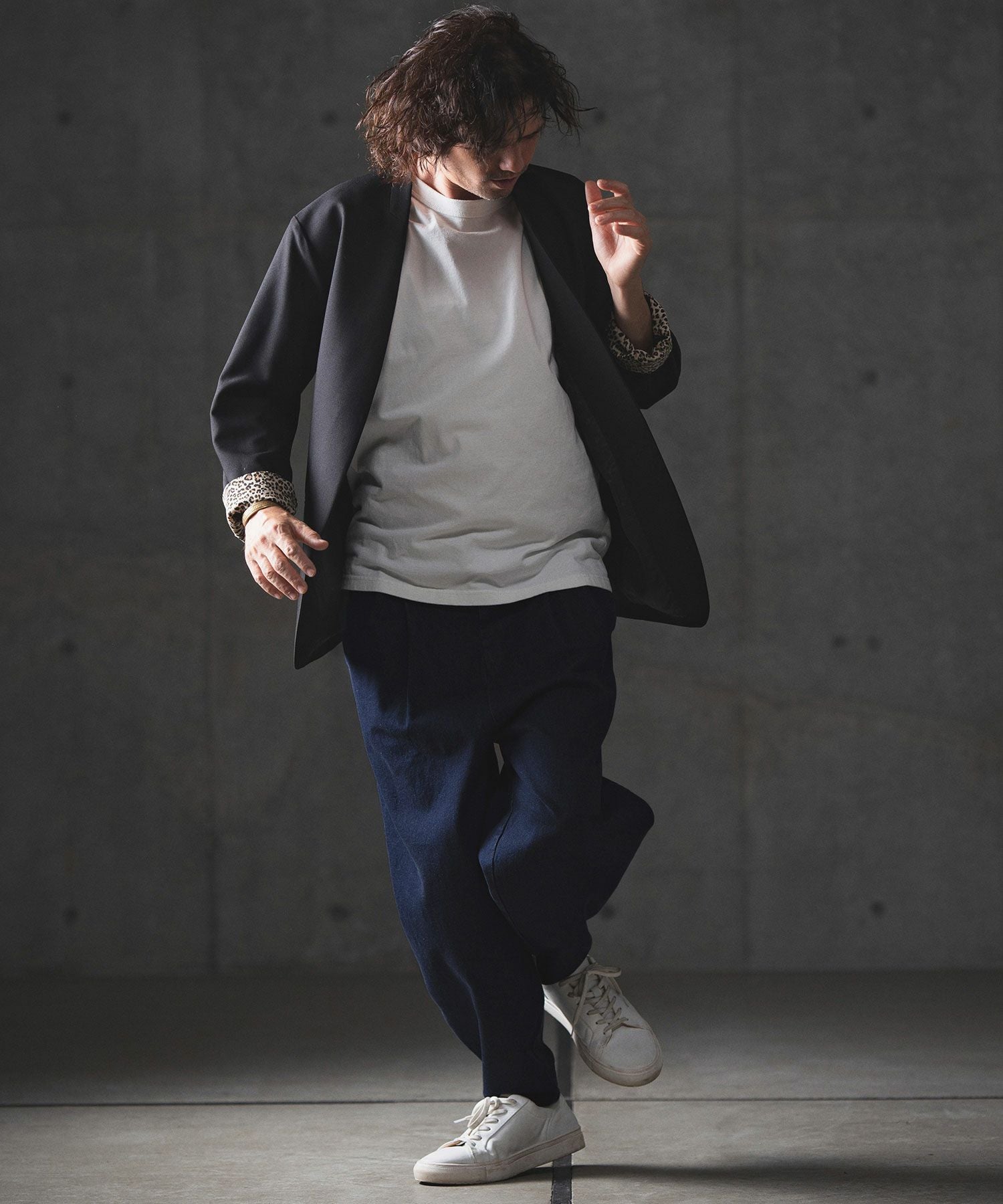 グリムクラップ　バルーンパンツ　インディゴ ワイドシルエットデニム Lサイズ 30%OFF【GLIMCLAP(グリムクラップ)】Denim balloon silhouette pants