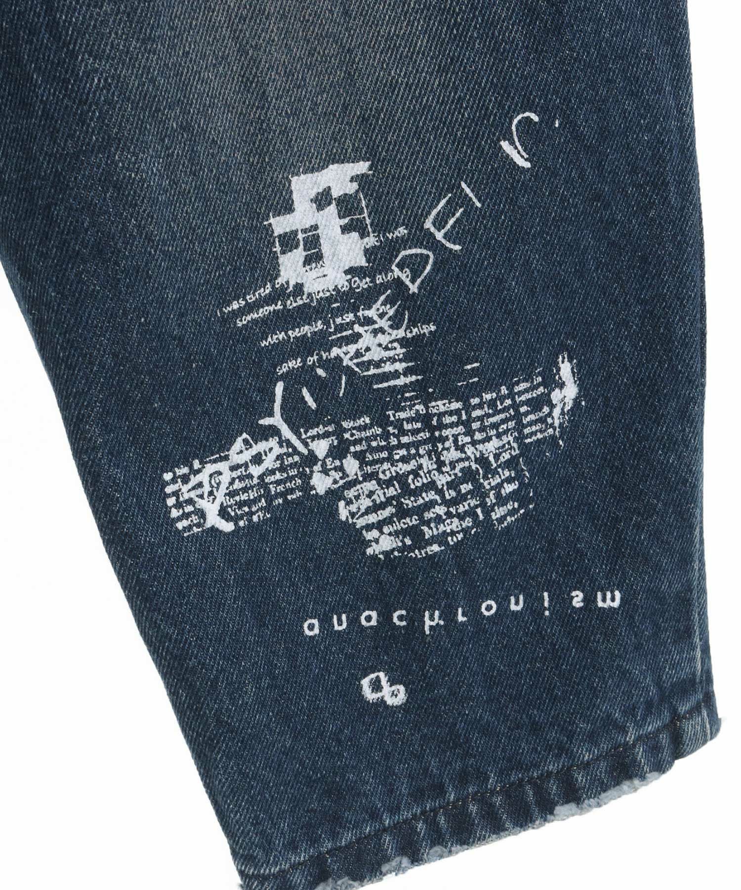 30%OFF【GLIMCLAP(グリムクラップ)】Used processing denim balloon
