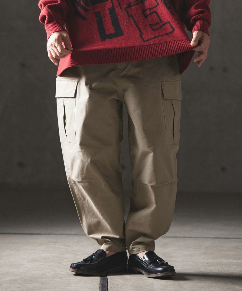 50%OFF【GLIMCLAP(グリムクラップ)】Balloon silhouette cargo pants 