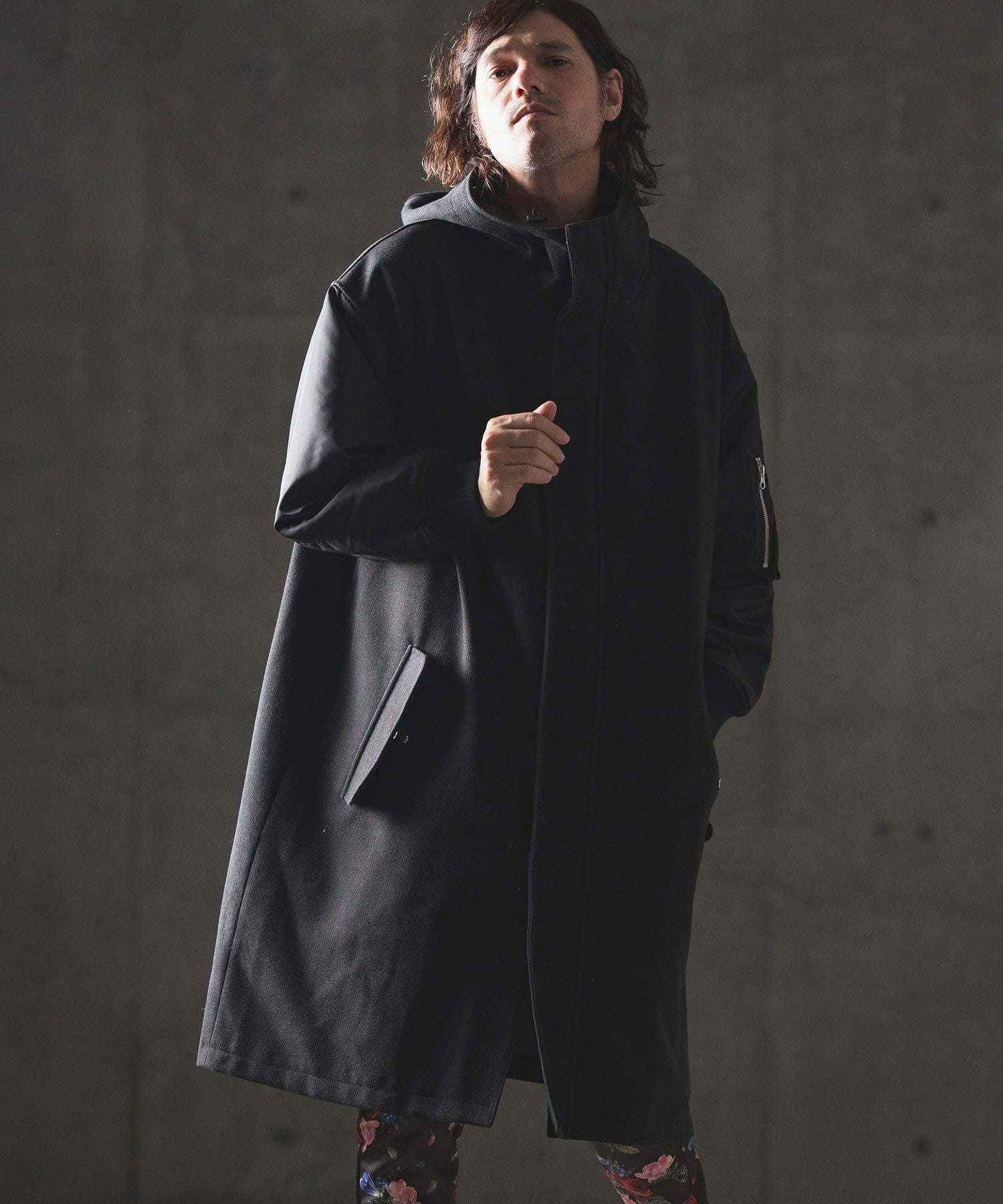 60%OFF【GLIMCLAP(グリムクラップ)】Military design mixed hooded
