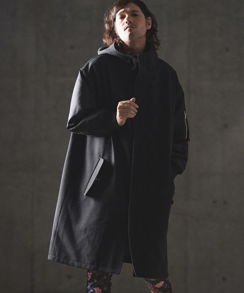 60%OFF【GLIMCLAP(グリムクラップ)】Military design mixed hooded 