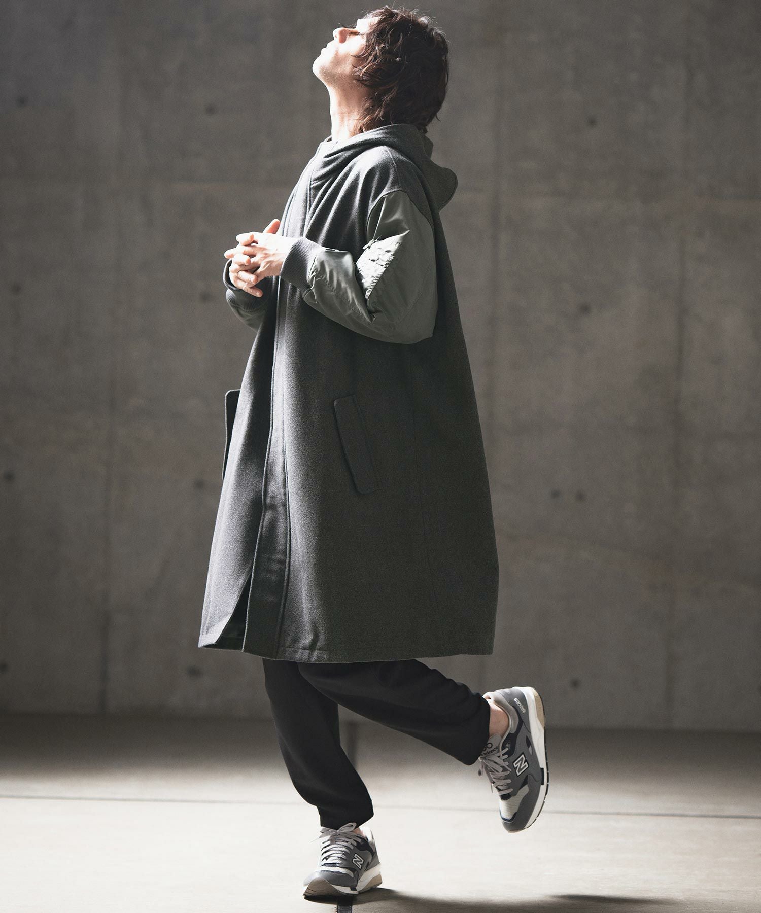 60%OFF【GLIMCLAP(グリムクラップ)】Military design mixed hooded 60%OFF【GLIMCLAP(グリムクラップ)】Military design mixed hooded