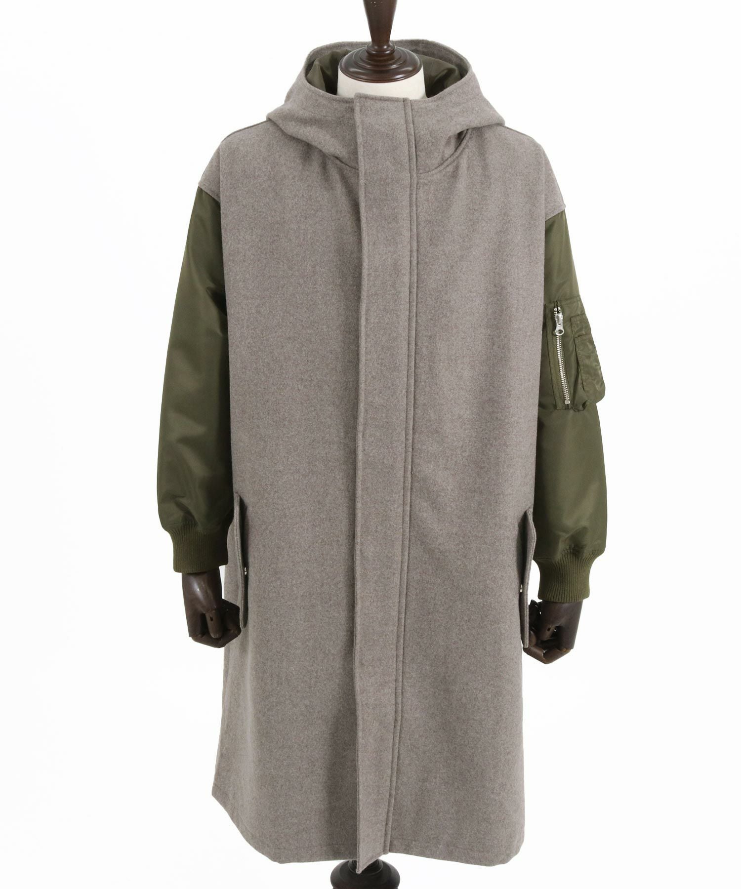 60%OFF【GLIMCLAP(グリムクラップ)】Military design mixed hooded