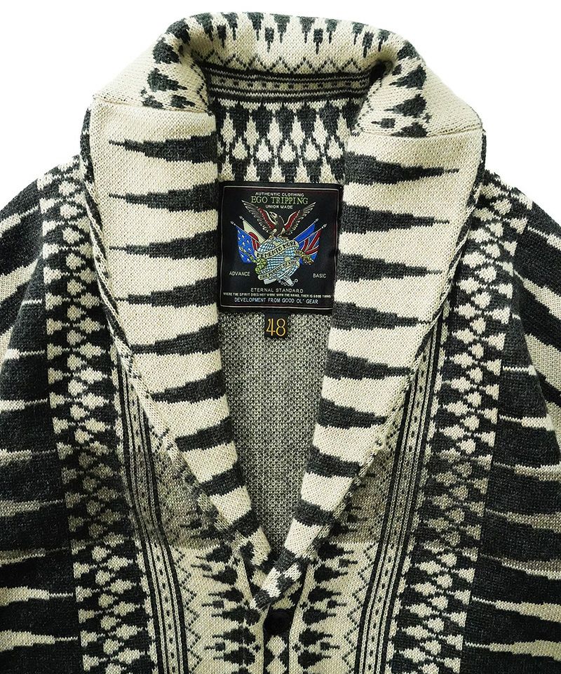 【EGOTRIPPINGエゴトリッピング】FRANKEN CARDIGAN☆ EGO TRIPPING(エゴトリッピング)】HERITAGEHAVEN カウチンカーディガン