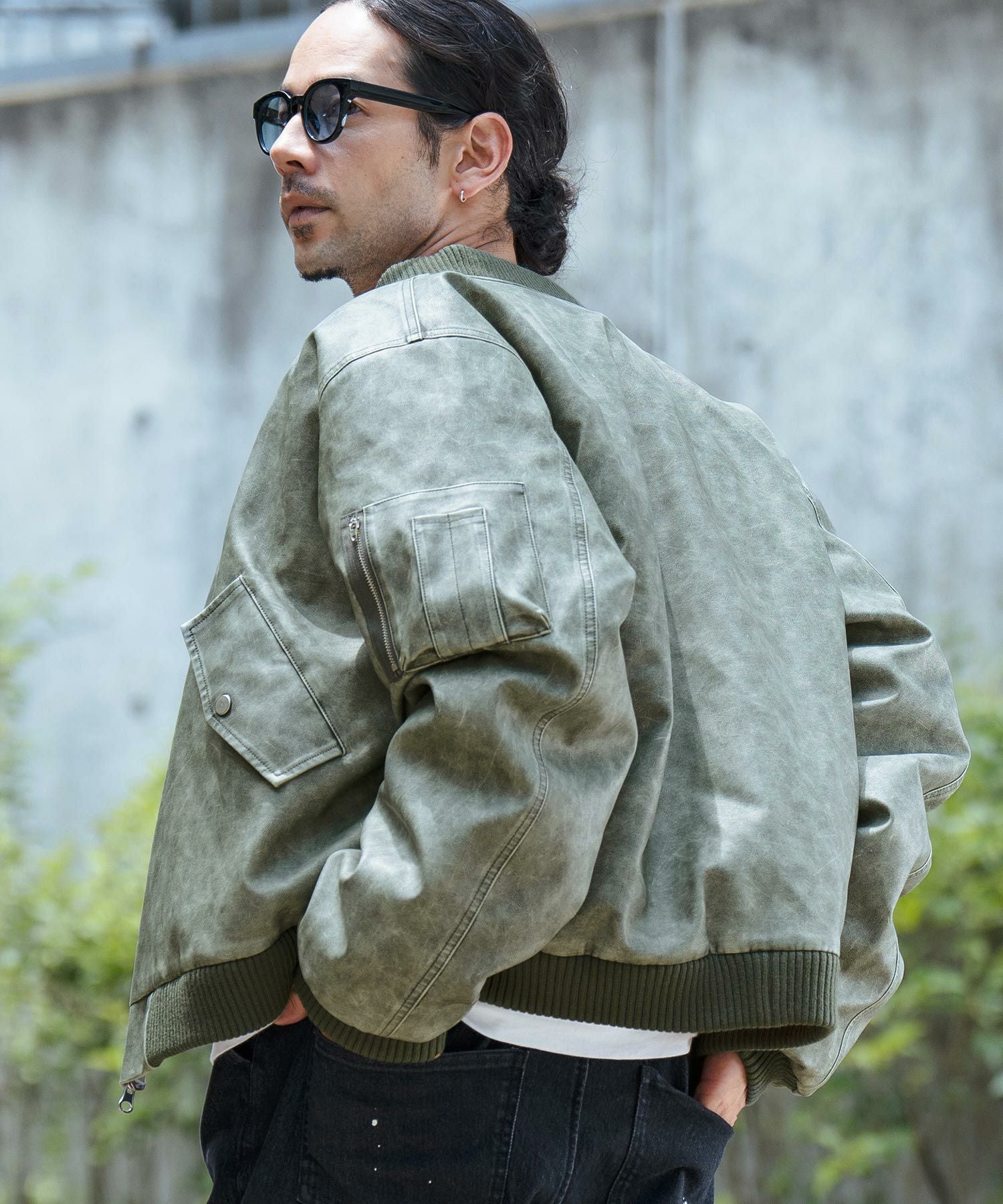 50%OFF【CAMBIO(カンビオ)】Washable Synthetic Leather Padded