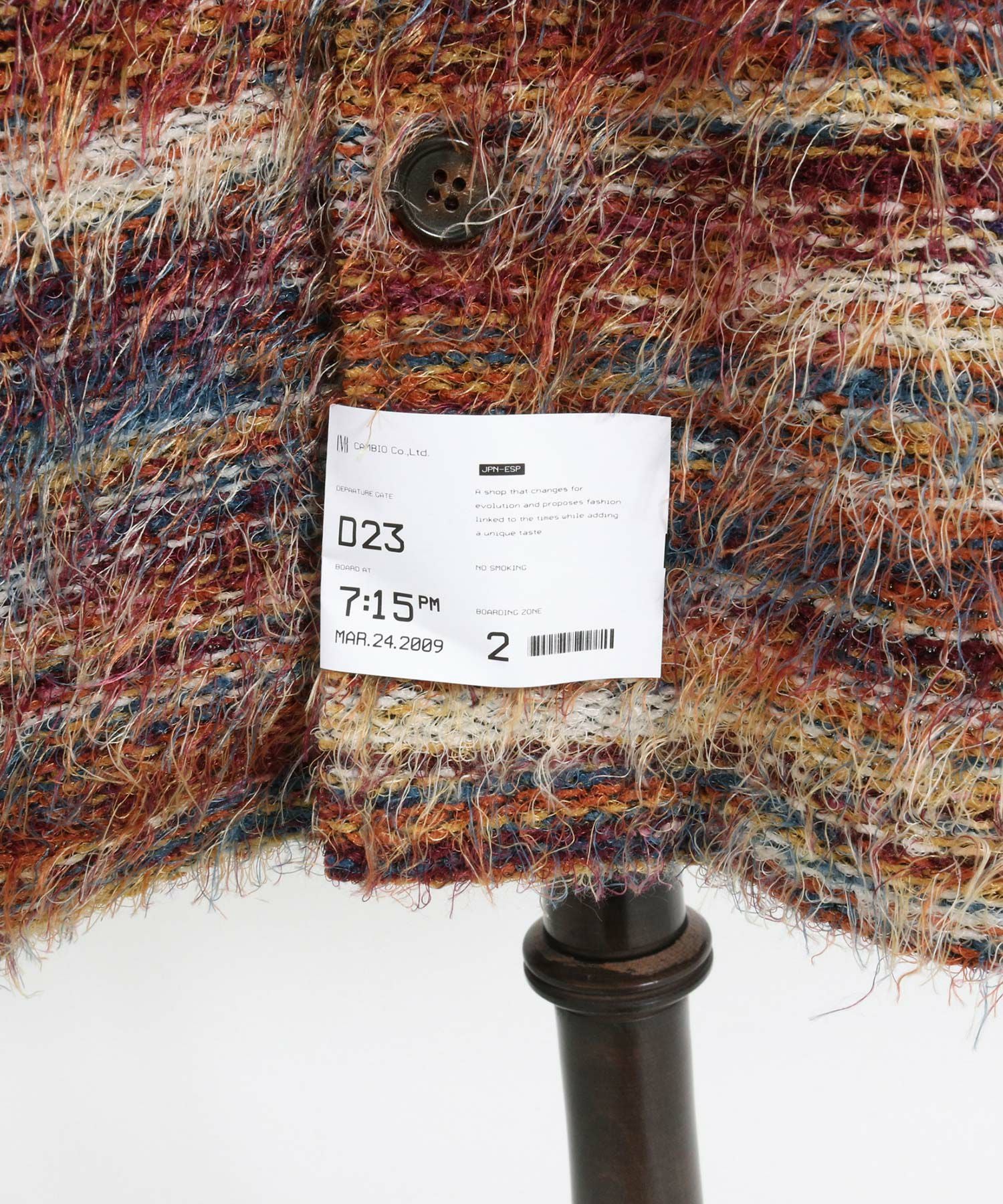 30%OFF【CAMBIO(カンビオ)】Multicolor Mohair Like Shadow Stripe