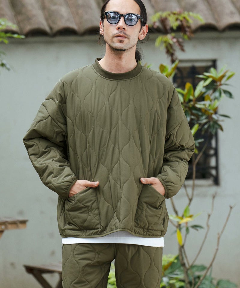 30%OFF【CAMBIO(カンビオ)】オニオンキルトパイピングルーズシルエット 