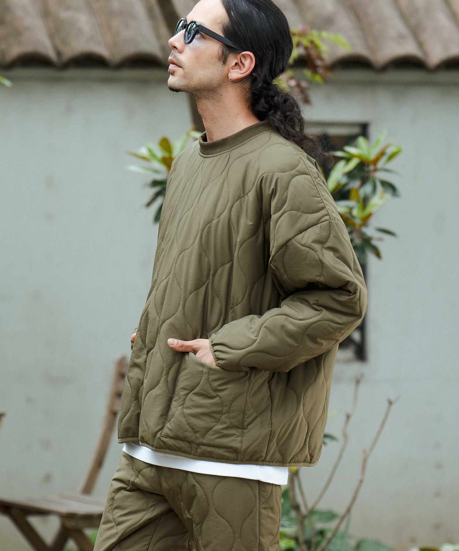 C*p様 カンビオ　オニオンキルトパイピング　セットアップ 30%OFF【CAMBIO(カンビオ)】オニオンキルトパイピングルーズシルエット