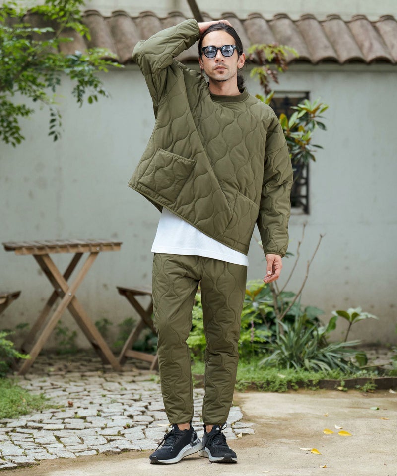 30%OFF【CAMBIO(カンビオ)】オニオンキルトパイピングルーズシルエット 