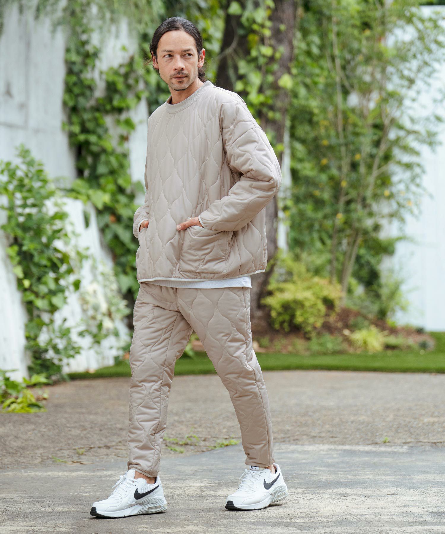 30%OFF【CAMBIO(カンビオ)】オニオンキルトパイピングルーズシルエット