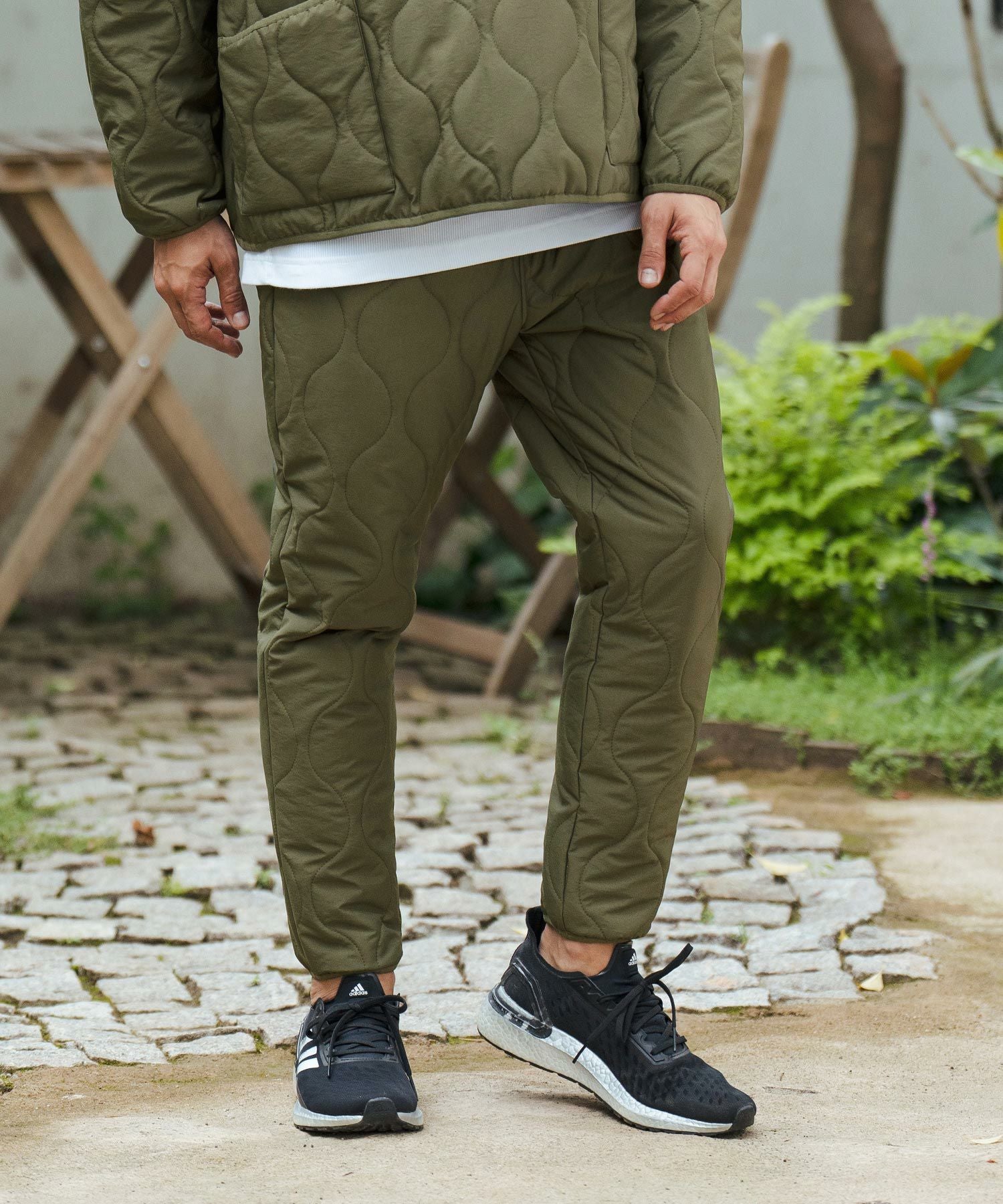 CAMBIO(カンビオ)】オニオンキルトパイピングテーパードパンツ(CMB