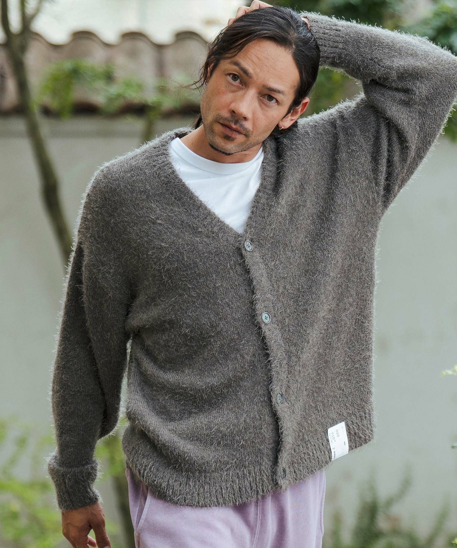 50%OFF【CAMBIO(カンビオ)】Shaggy Knit Cardigan ニットカーディガン