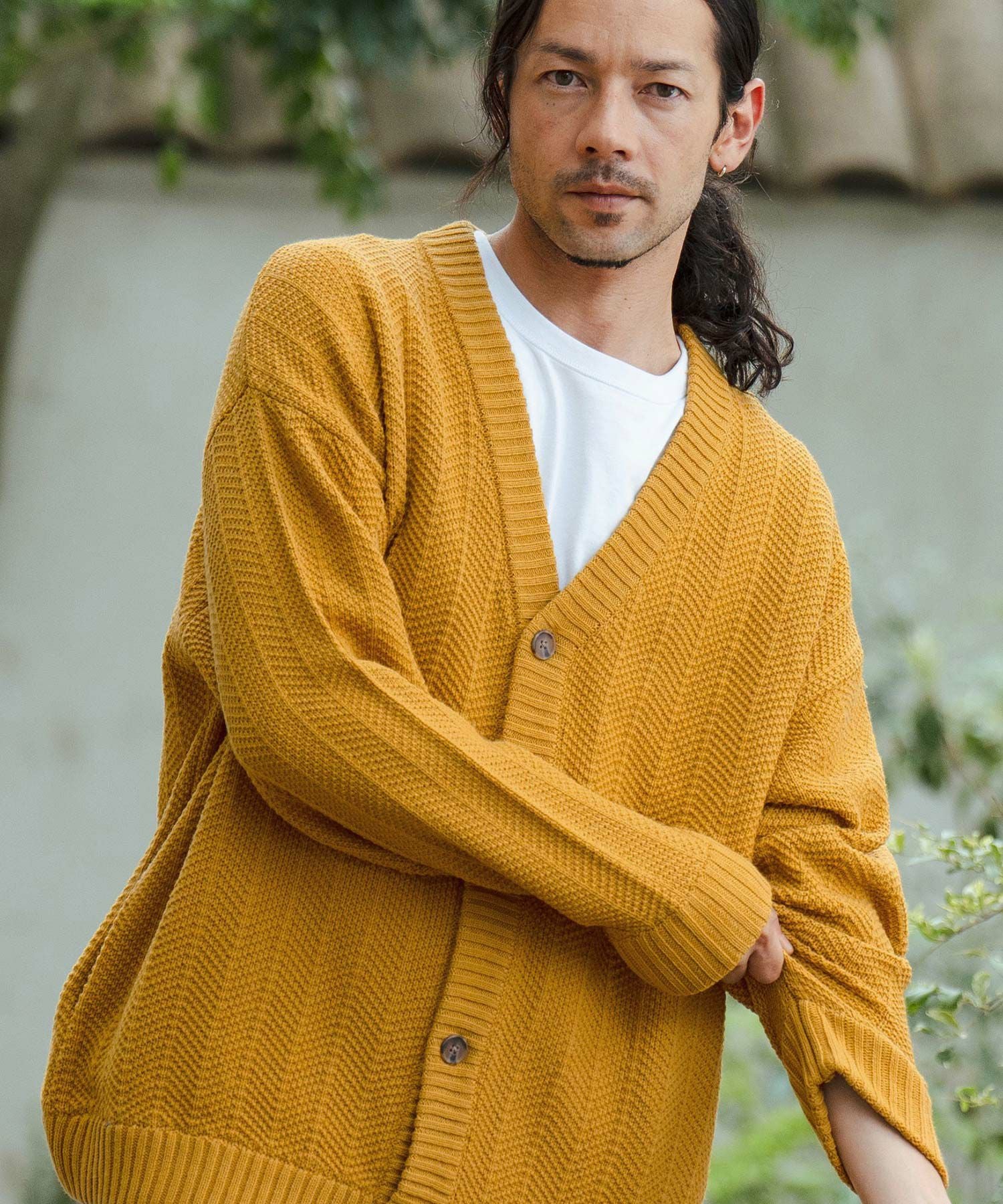 30%OFF【CAMBIO(カンビオ)】Stripe Jacquard Knit Cardigan ニット
